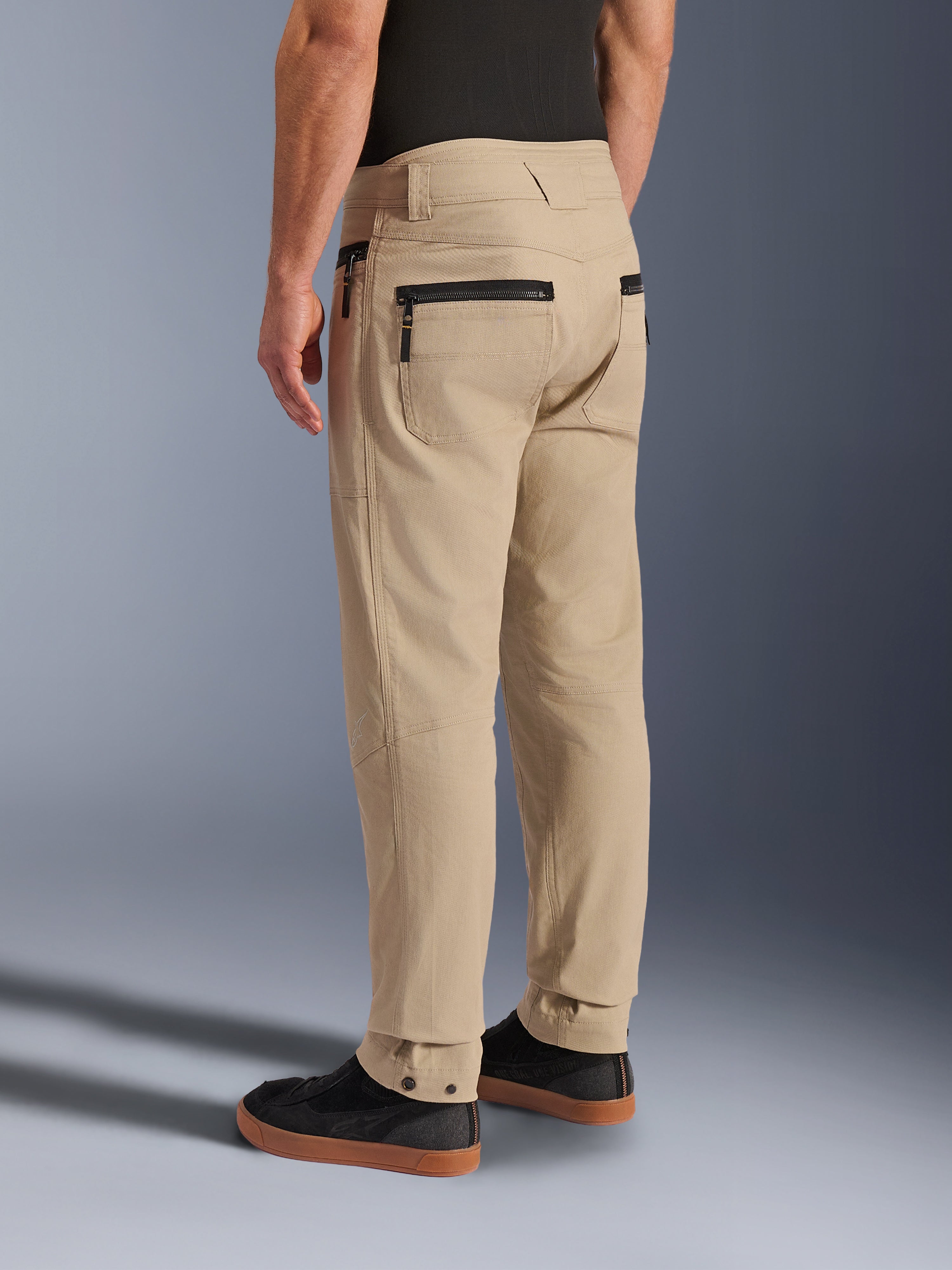 Flex-AST Canvas - Gray Motorcycle Pants | Alpinestars®