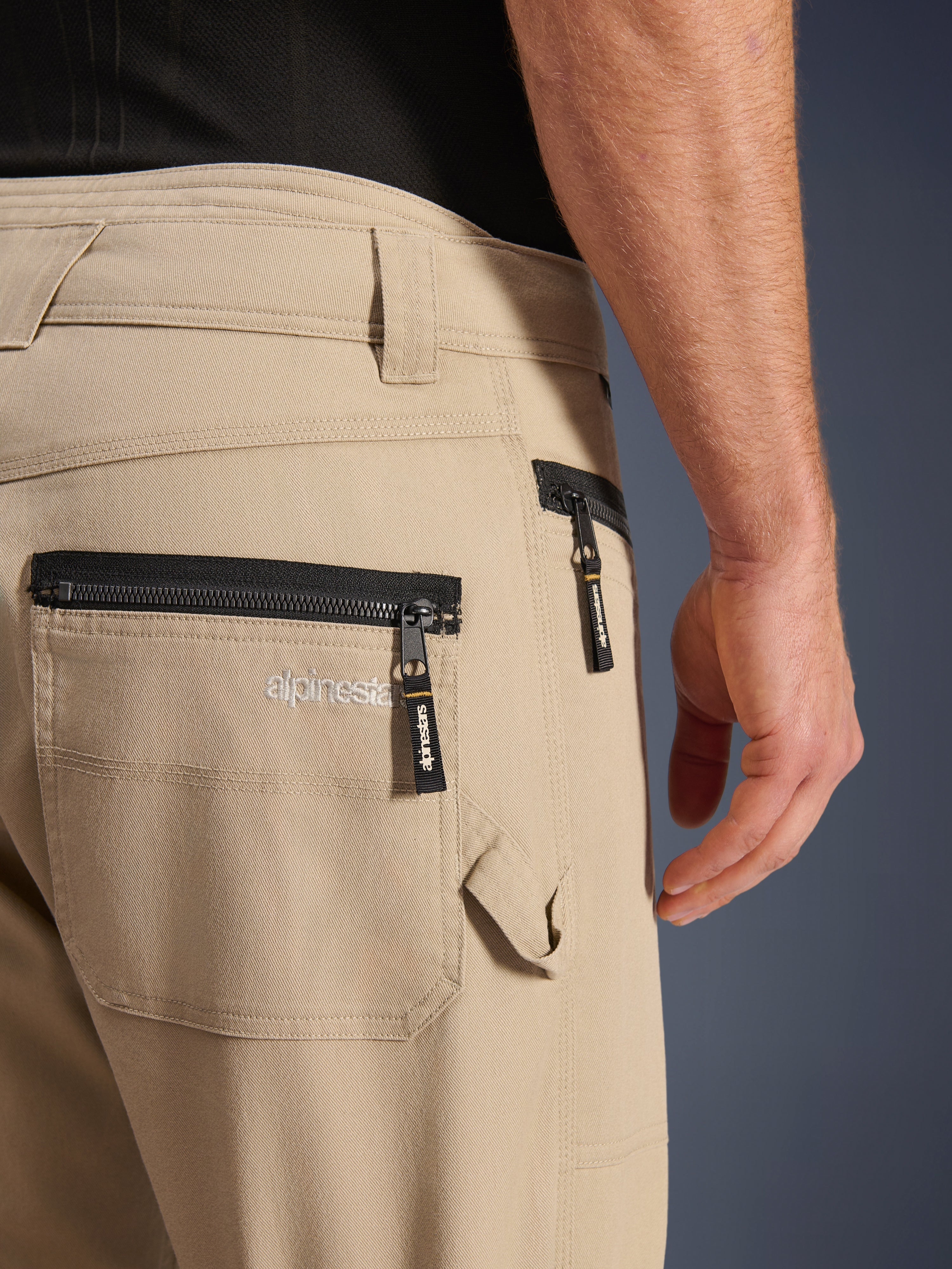 Flex-AST Canvas - Gray Motorcycle Pants | Alpinestars®