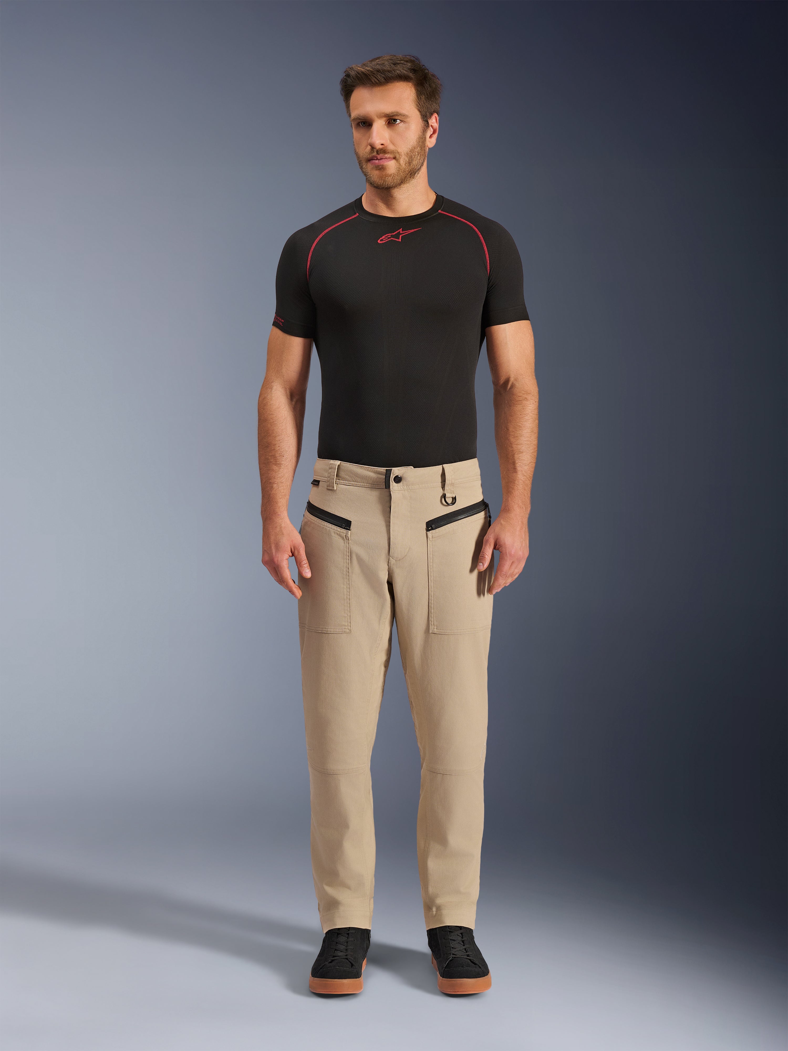 Flex-AST Canvas - Gray Motorcycle Pants | Alpinestars®