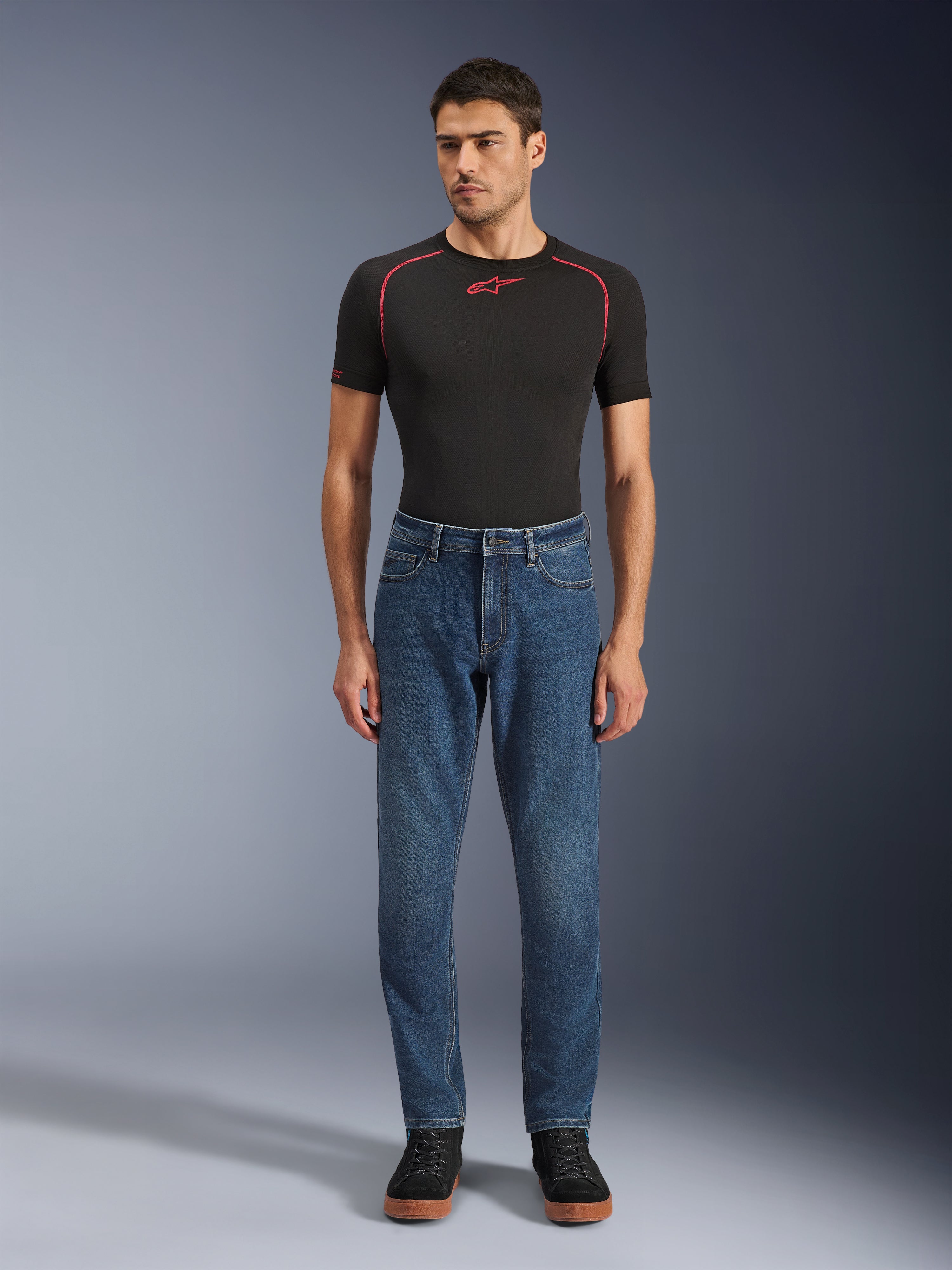 Flex-AST 5 Denim - Gray Motorcycle Pants | Alpinestars®