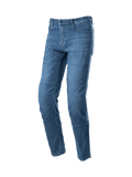 Alpinestars Radon Regular Fit Denim Pants, men's urban motorcycle jeans in Rinse Blue with CE certified knee protection.