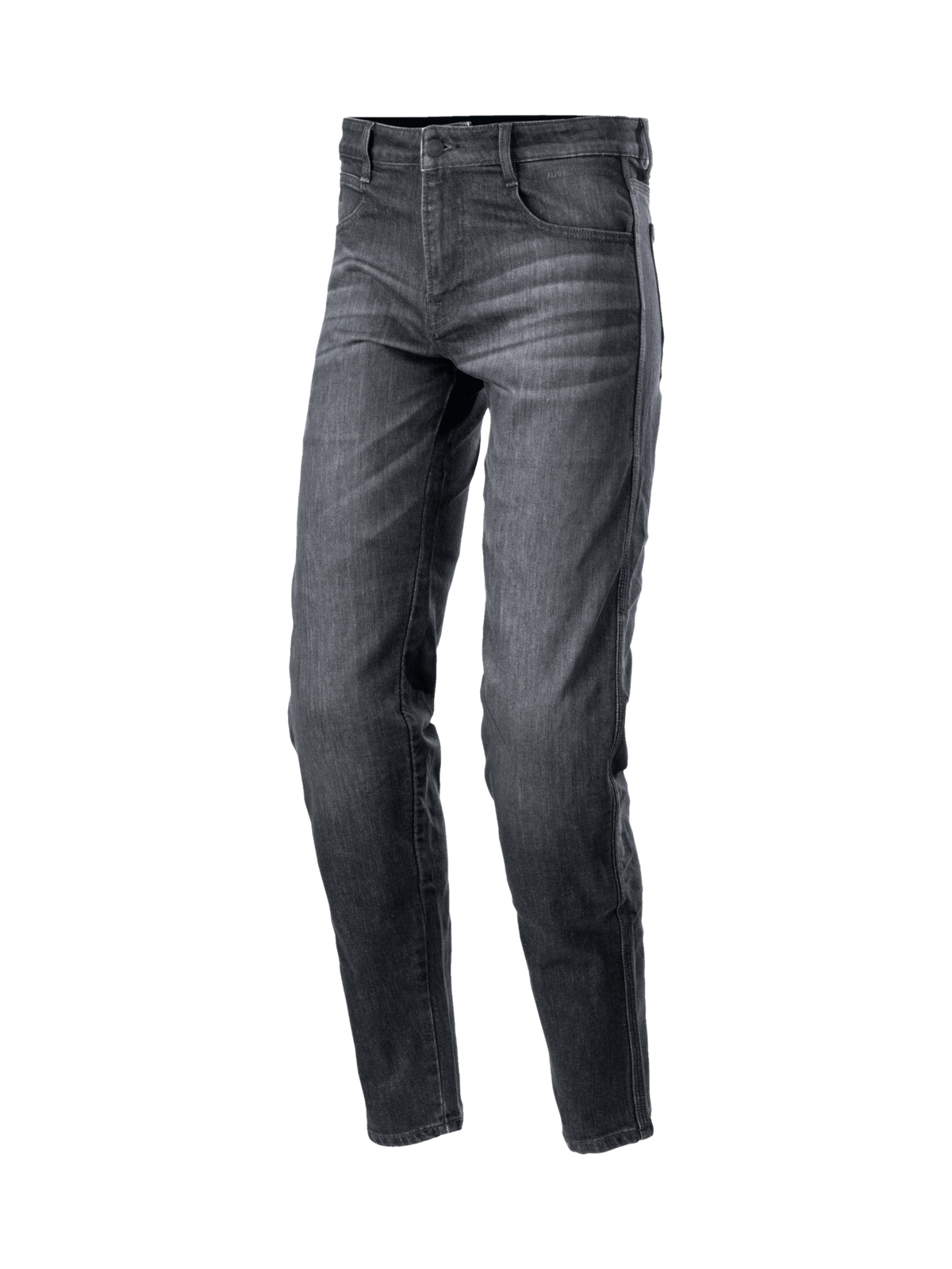 Alpinestars Sektor Regular Fit Denim Pants, Black Washed motorcycle riding jeans for men with protective knee armor.