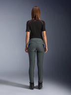Alpinestars Alamosa Women's Pants in Urban Gray, slim fit urban motorcycle riding pants with quilted back waist, rear view.