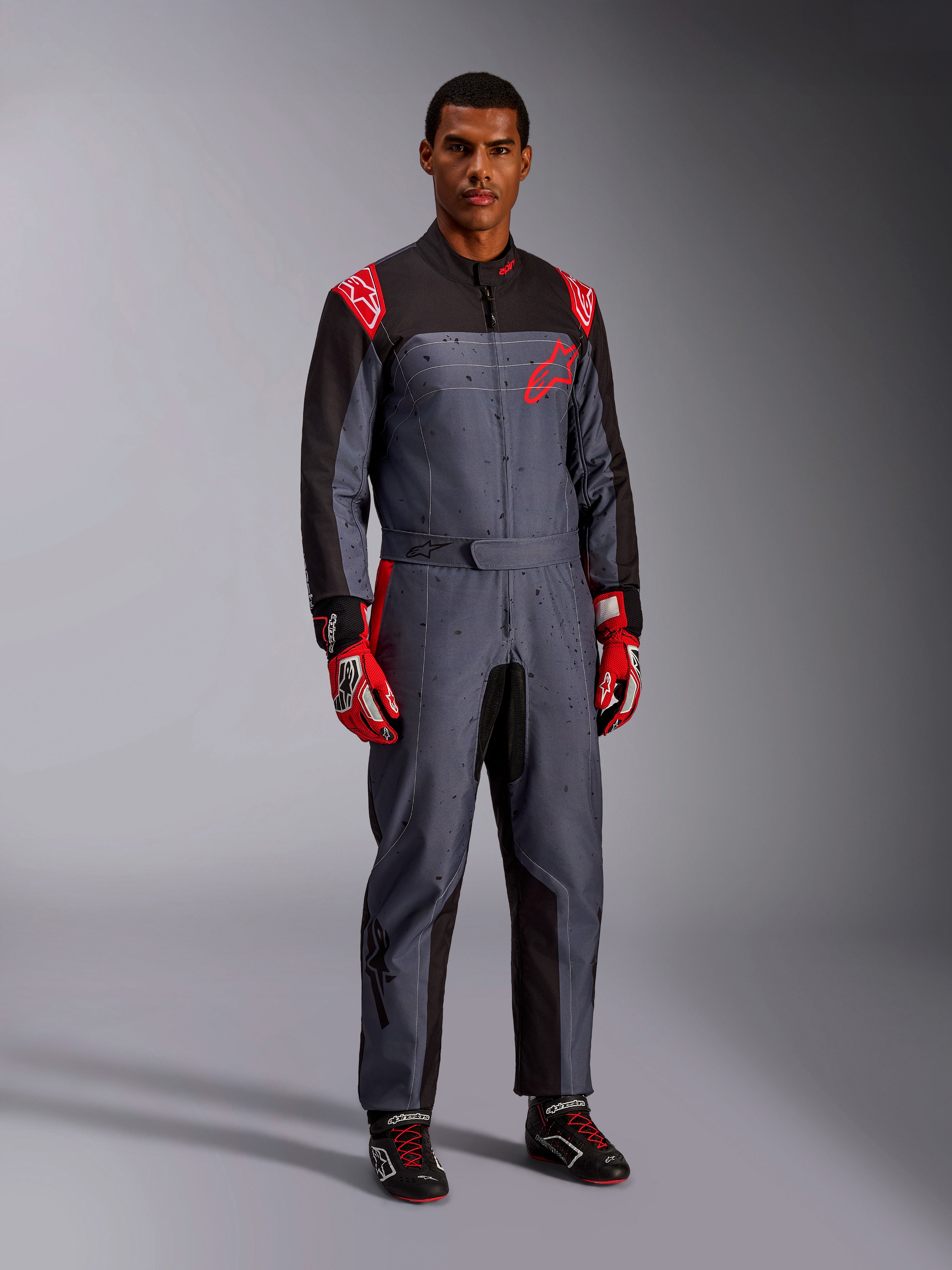 Ｌ009 KMX-9 V3 Graphic 6 - Gray Karting Suit | Alpinestars®