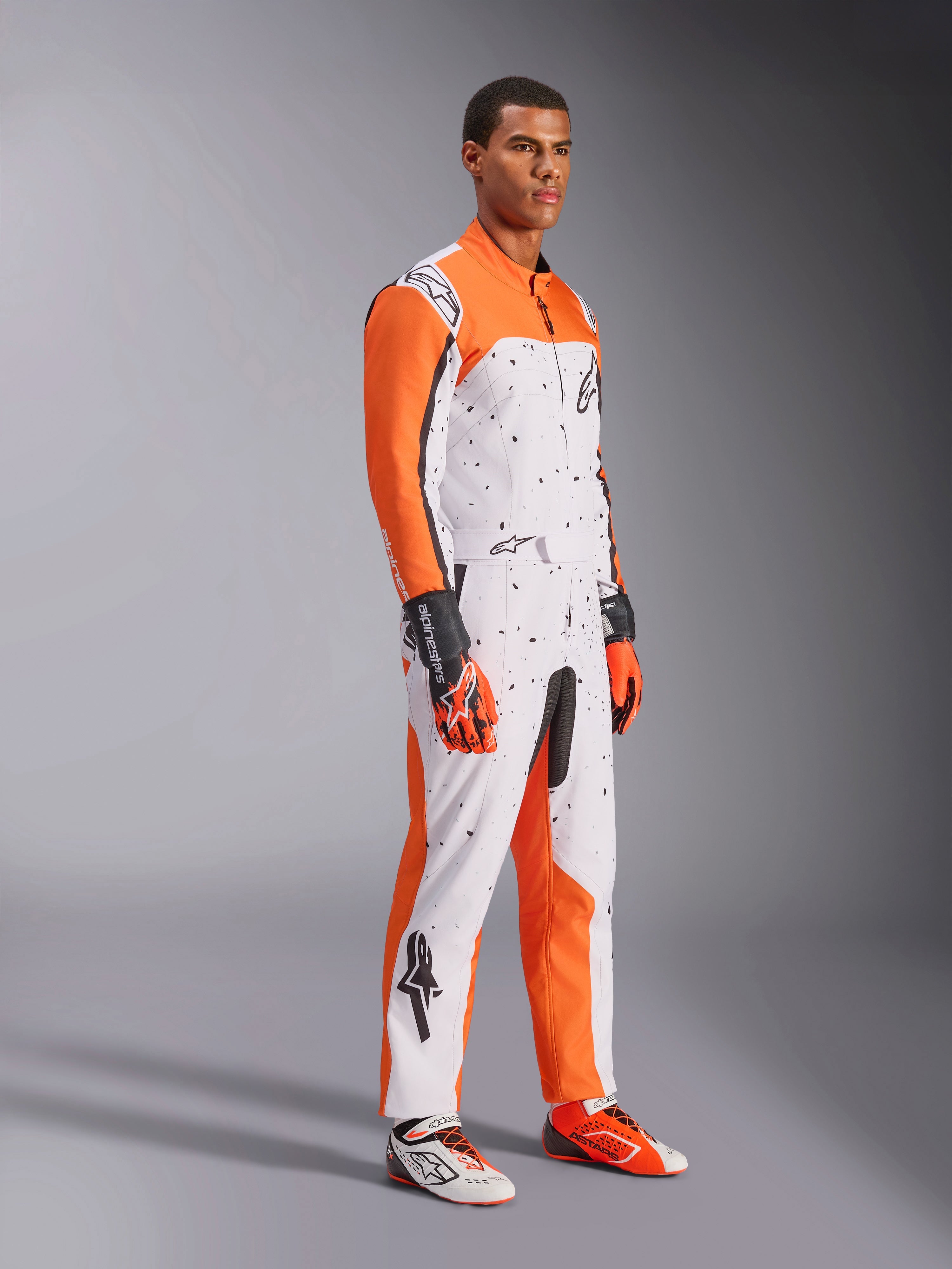 ウエストリンギア/900 KMX-9 V3 Graphic 6 - White Karting Suit | Alpinestars®