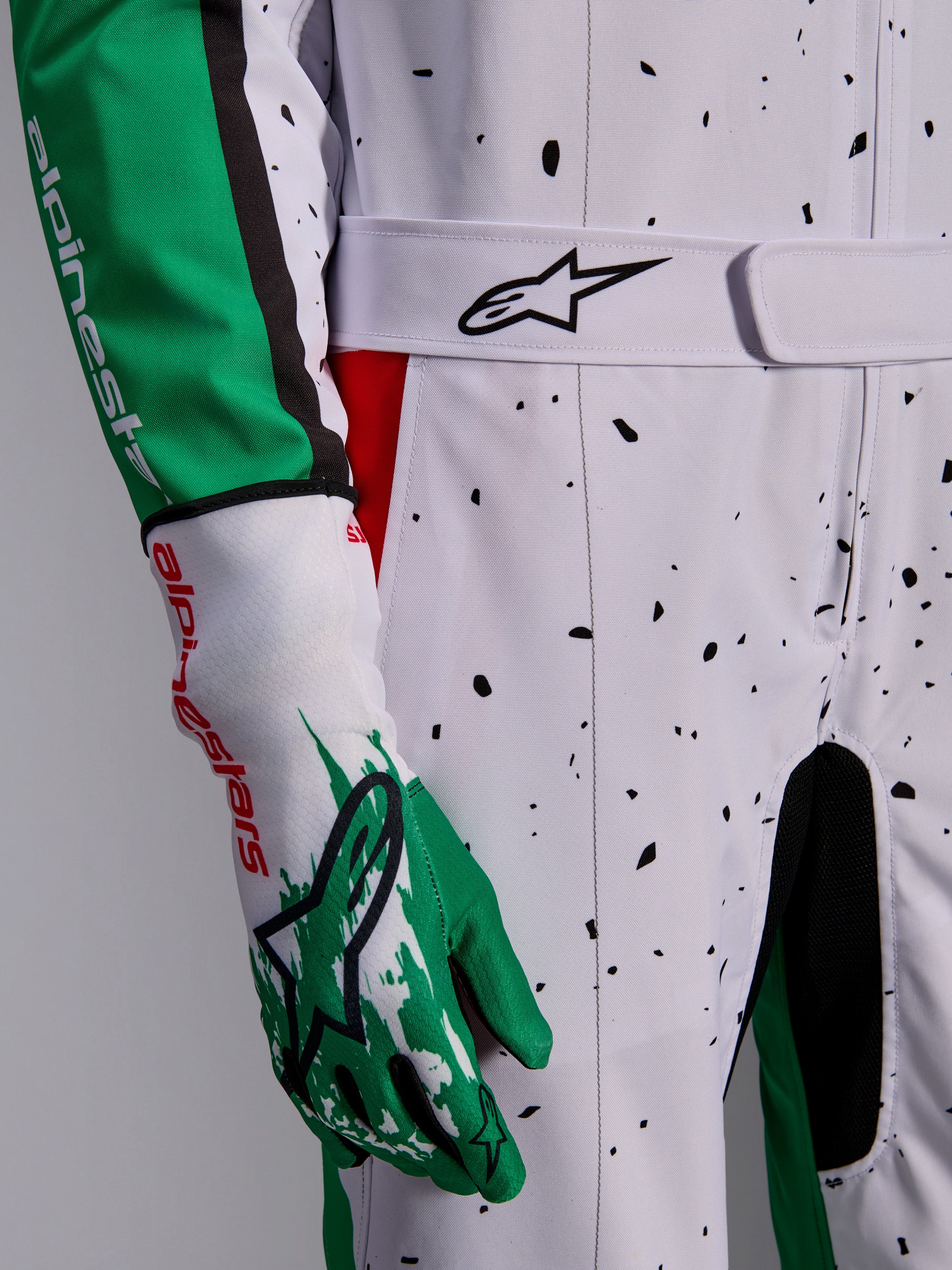 KMX-9 V3 Graphic 6 - White Karting Suit | Alpinestars®
