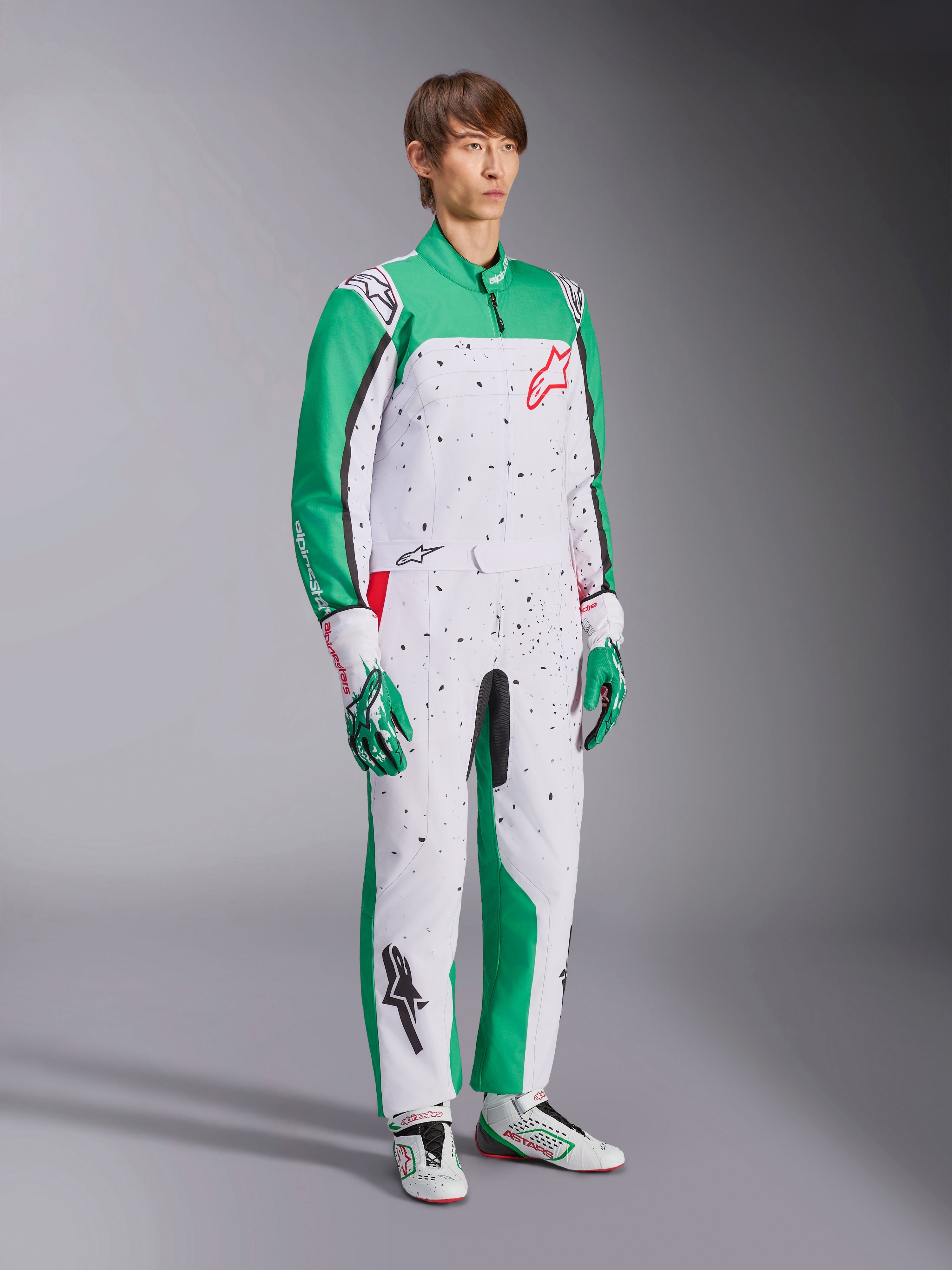 KMX-9 V3 Graphic 6 - White Karting Suit | Alpinestars®