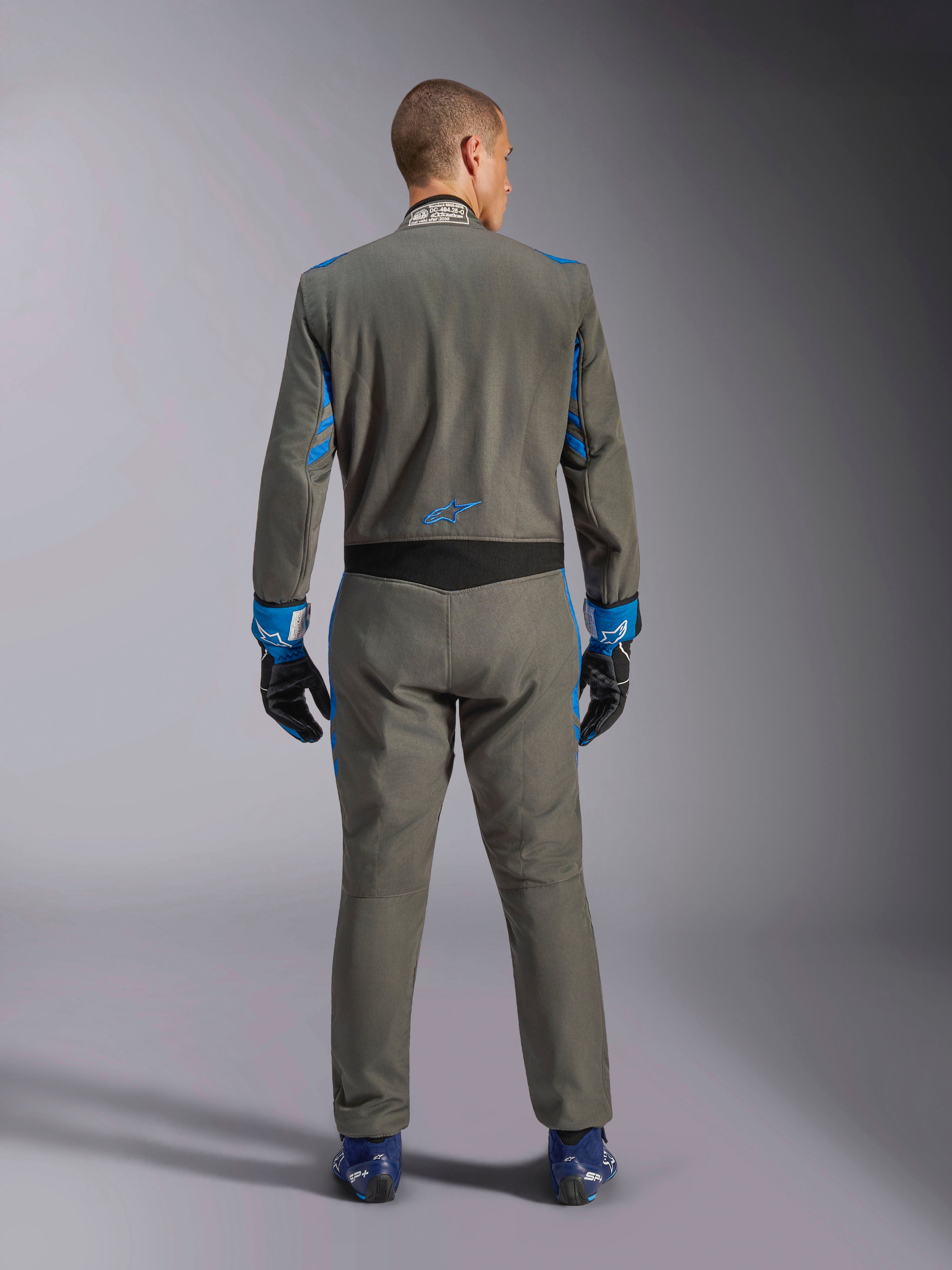 GP Race V3 Suit - FIA - Blue Auto 1 Piece Suit | Alpinestars®