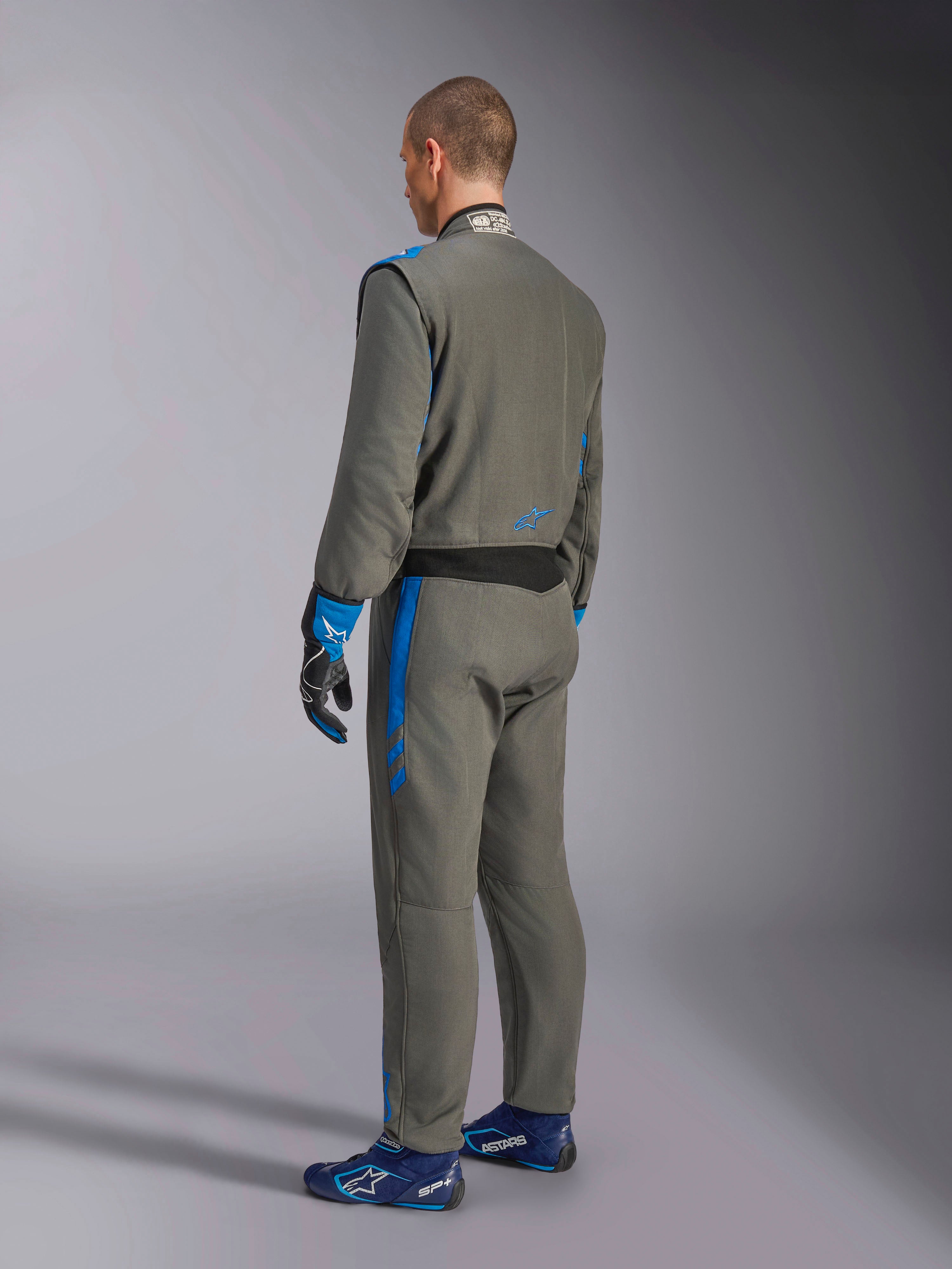 GP Race V3 Suit - FIA - Blue Auto 1 Piece Suit | Alpinestars®