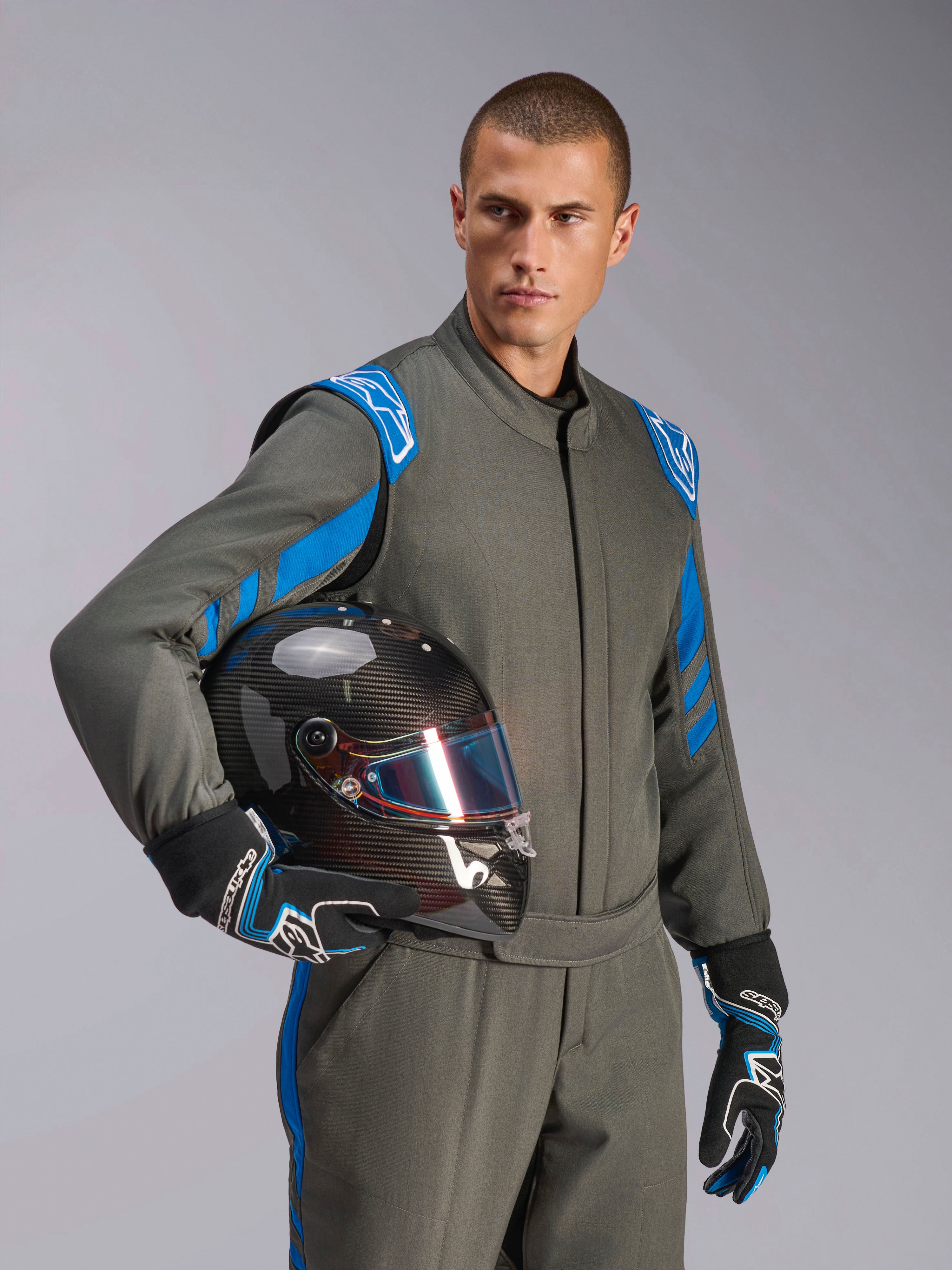 GP Race V3 Suit - FIA - Blue Auto 1 Piece Suit | Alpinestars®
