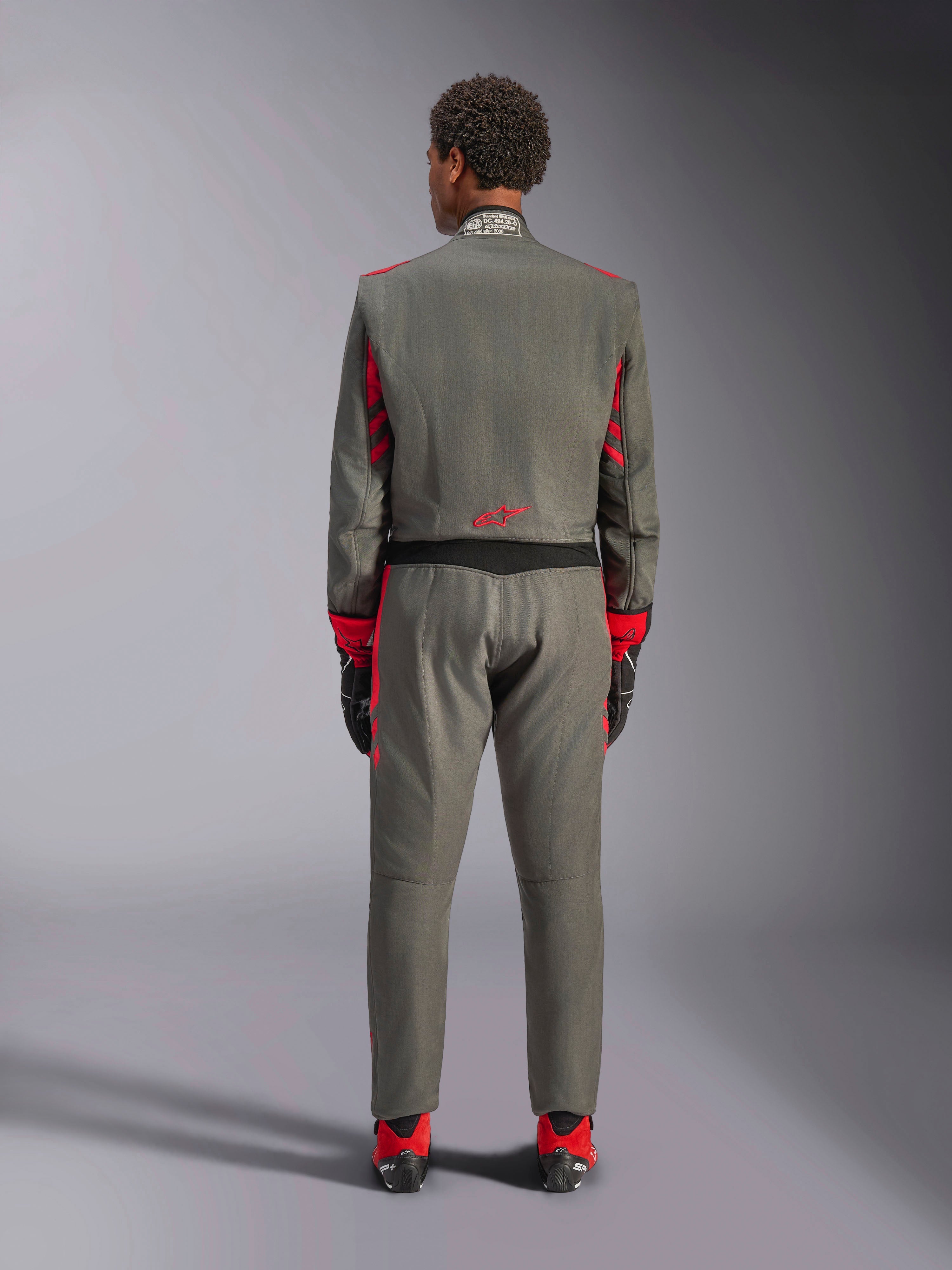 GP Race V3 - Anthracite Red Auto Suit | Alpinestars®