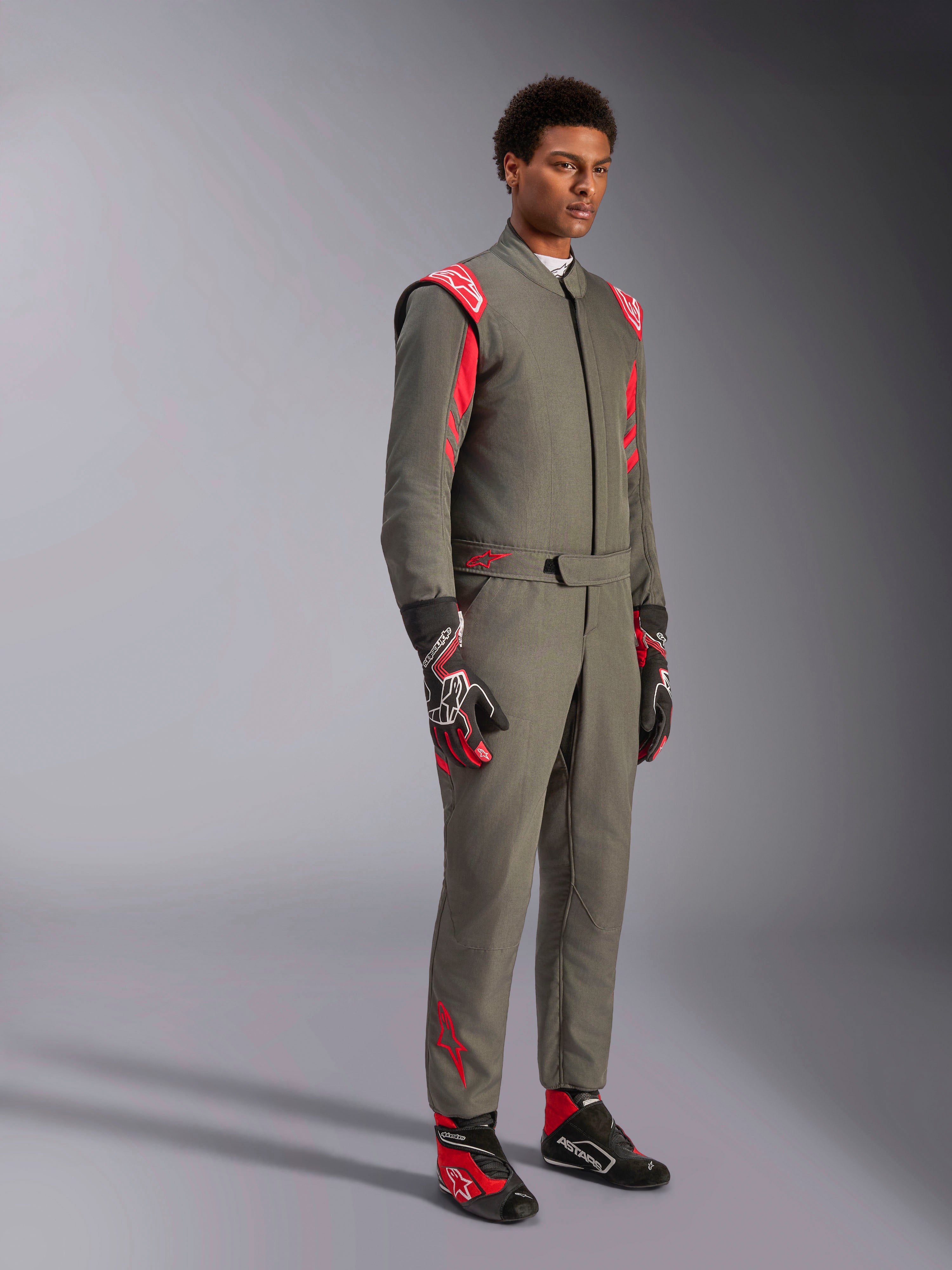 GP Race V3 Suit - FIA - Red Auto 1 Piece Suit | Alpinestars®