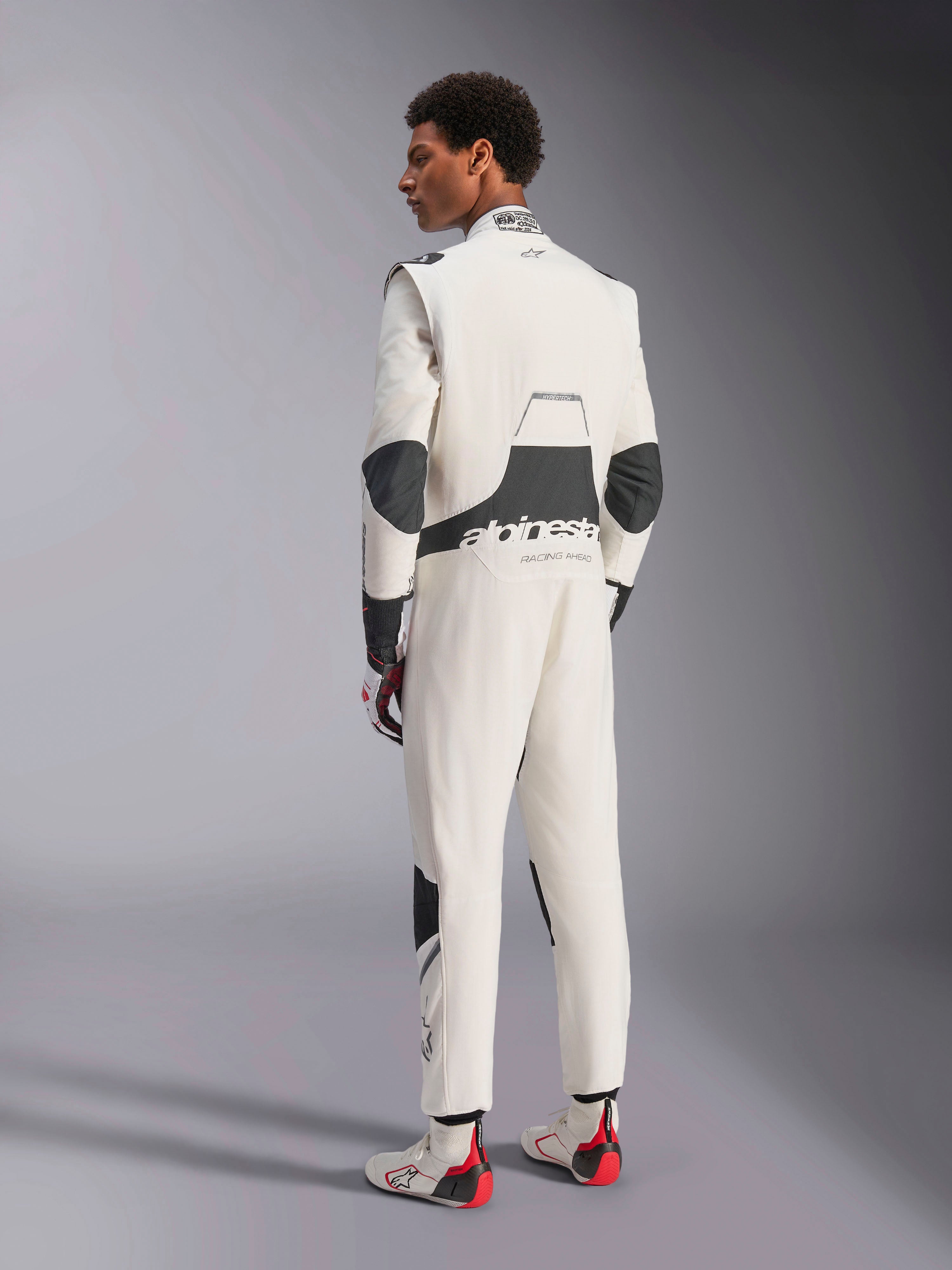 【ほぼ未使用】　PerformanceエアロトライスーツUNISON WHITE Hypertech V3 - White Auto Suit | Alpinestars®