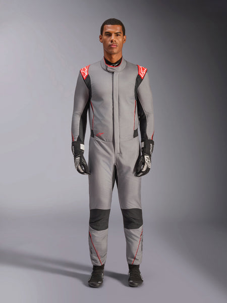 YSP レーシングスーツ XL グレー/レッド 3350224_9114_HYPERTECH_V3_SUIT