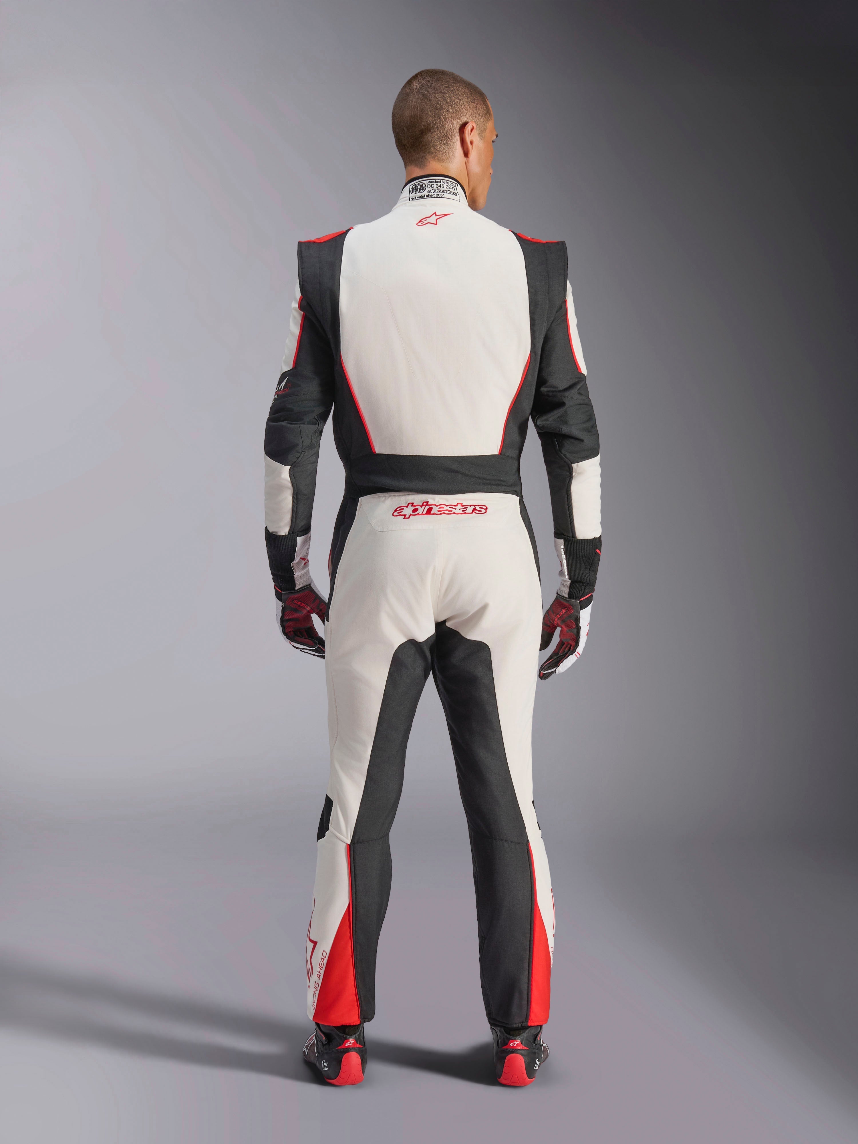 GP Tech V4 - White Auto Suit | Alpinestars®