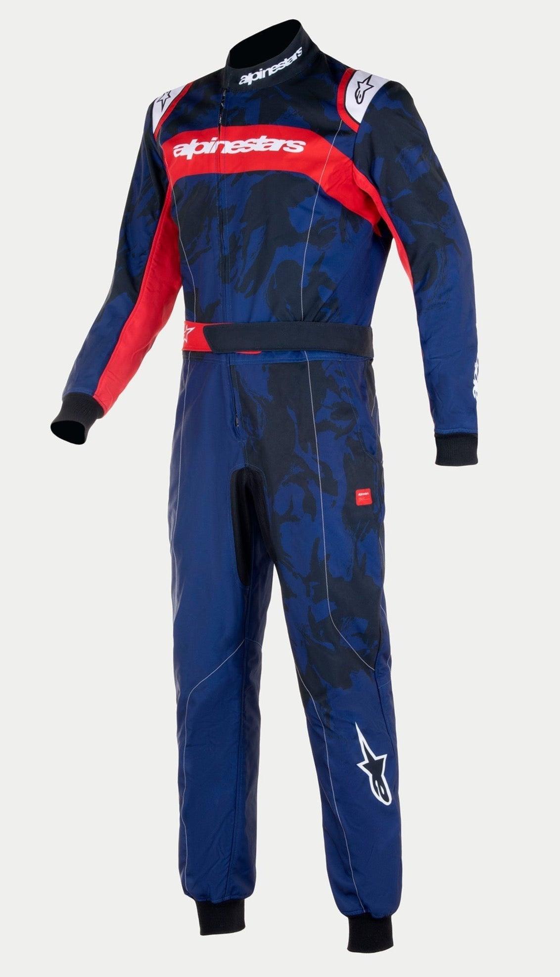 Youth KMX-9 V3 Suit Graphic 5 - Blue Karting Suit | Alpinestars®