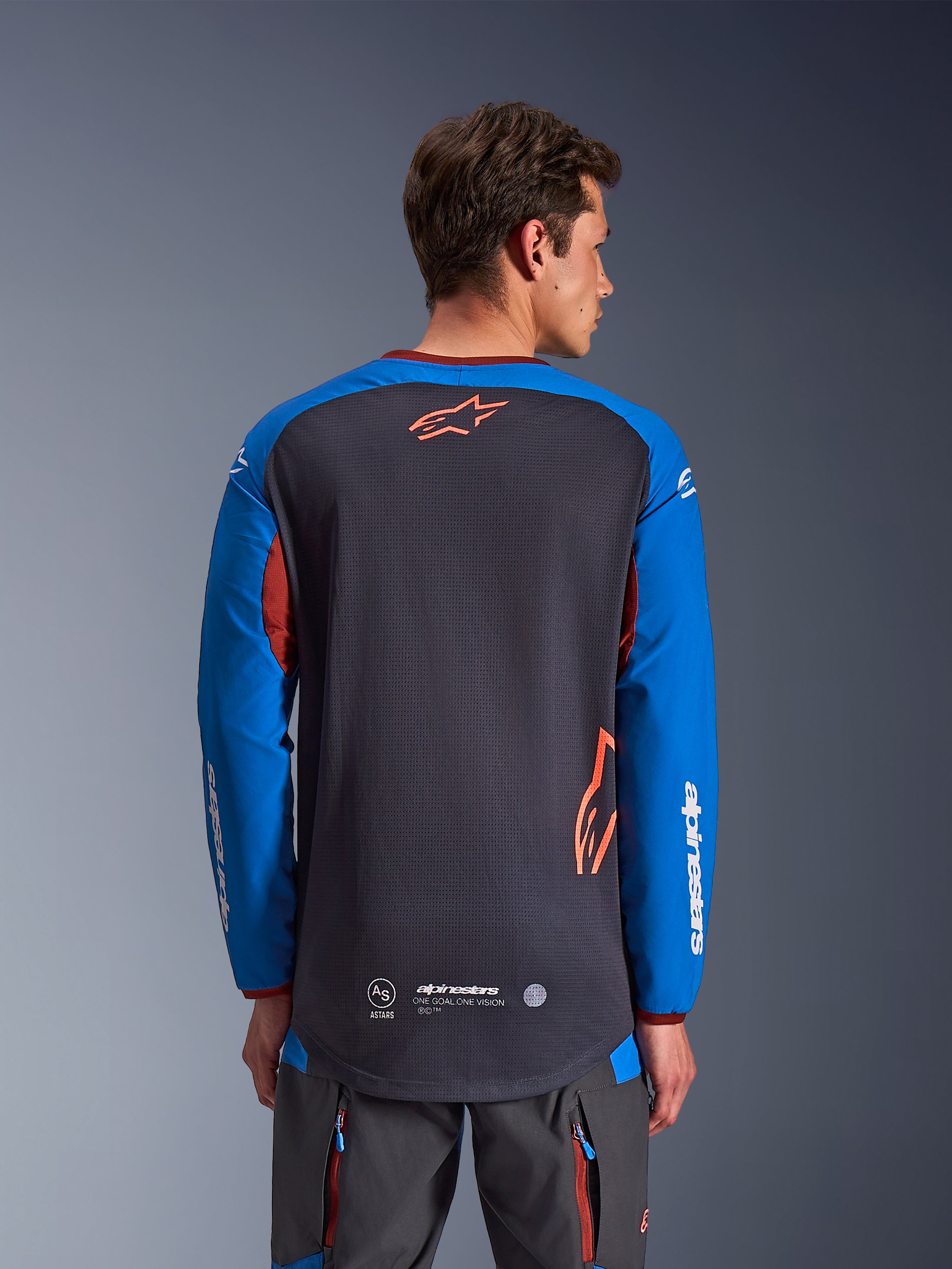 Maxdura Dual - Blue Motorcycle Jersey | Alpinestars®