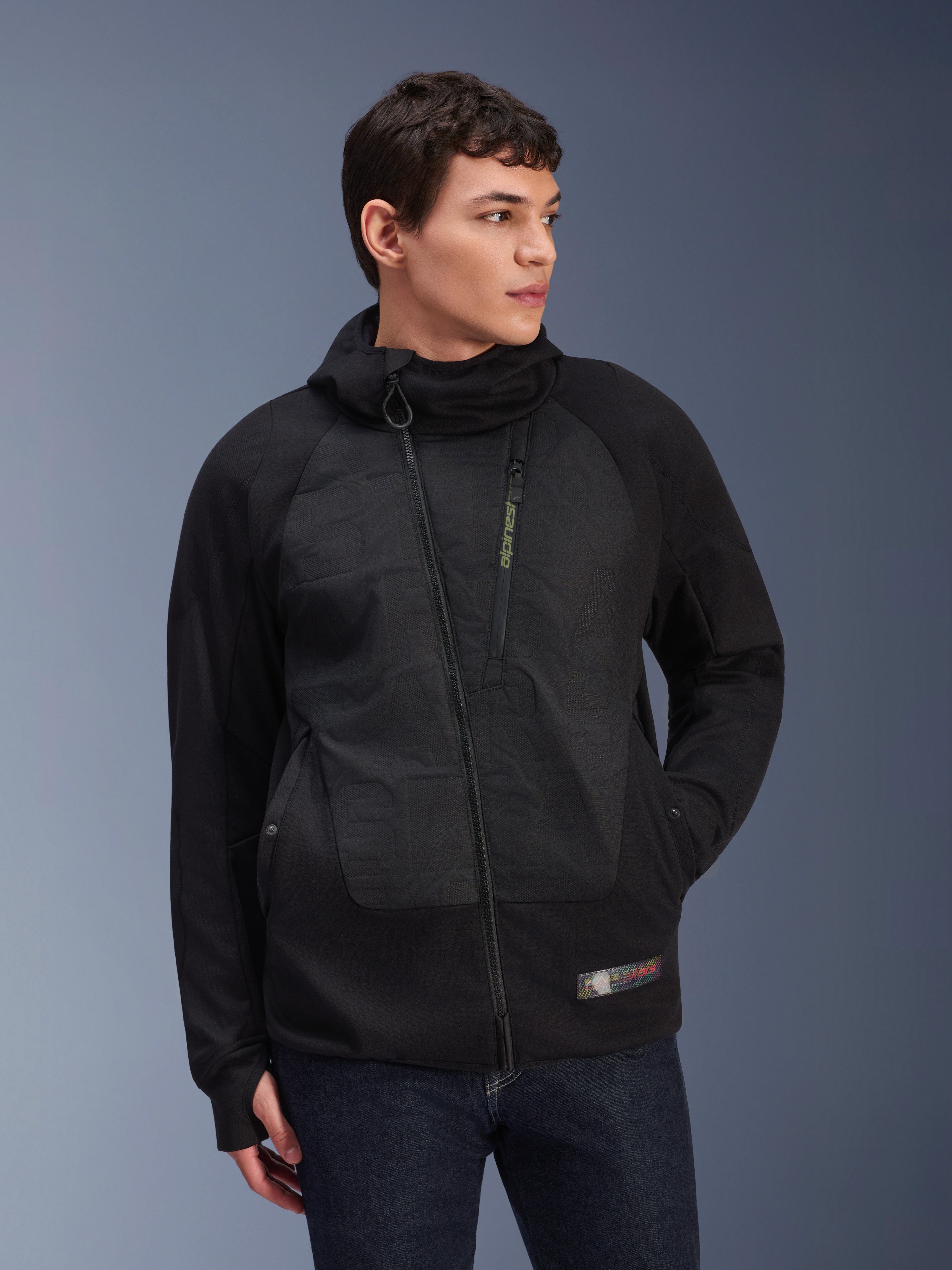 Alpinestars MO.ST.EQ Hybrid テキスタイルジャケット MO.ST.EQ Hybrid Hooded - Red Motorcycle Jacket | Alpinestars®