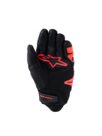 Alpinestars SP-R Tech motorcycle racing glove, short-cuff goat leather glove in black and red fluo with protective knuckle and reinforced palm