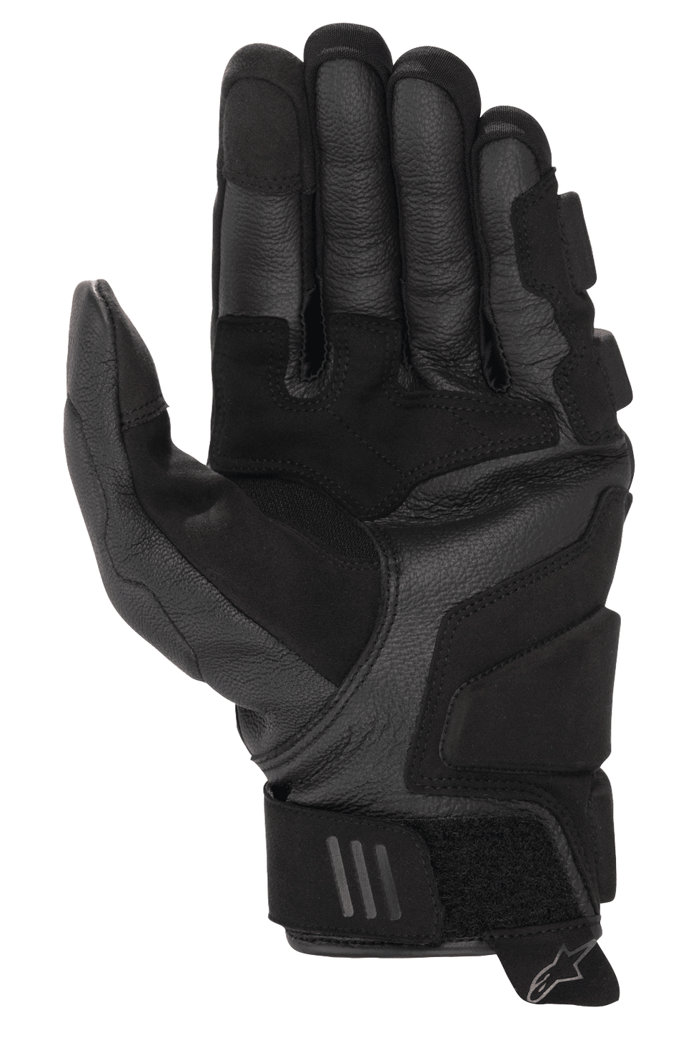 B.O.S Men's Summer Leather Motorcycle Gloves – Black, Ventilated, Knuckle Protectors, Long Cuff