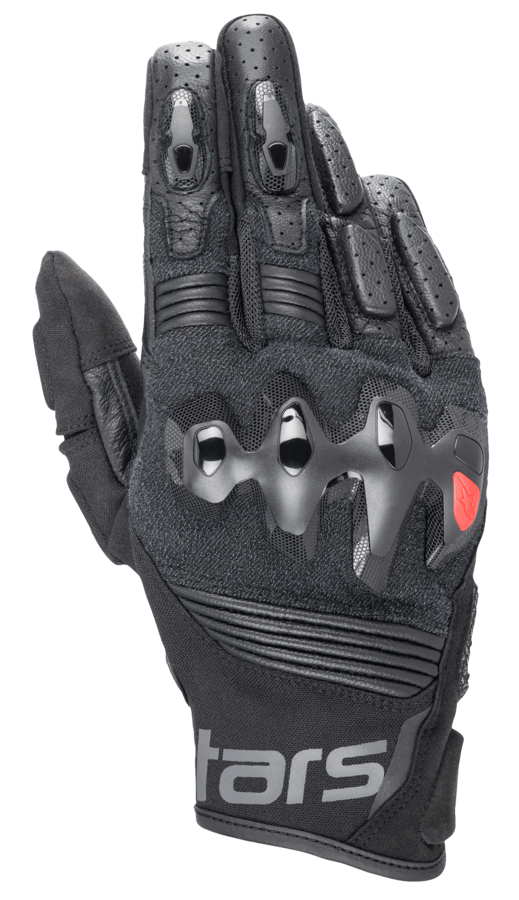Halo Leather - Black Motorcycle Gloves | Alpinestars®