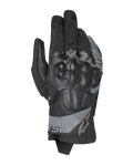 Alpinestars Corozal V3 Drystar® Gloves, Adventure Motorcycle Gloves, Black with Gray Accents, Hard Knuckle Protection, Mixed Textile and Leather Construction, Waterproof Drystar® Technology