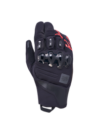 Alpinestars Harok Pro Drystar Gloves, All-Terrain Adventure Motorcycle Gloves, Black and Red, CE Certified waterproof touring gloves with ergonomic dual-density knuckle protection