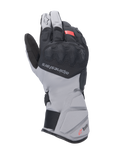 Alpinestars Tourer W-7 V2 Drystar Gloves, Motorcycle Touring Gloves, Black and Dark Gray with Red accent, waterproof winter design featuring a long cuff, covered SP Lite knuckle protection, and adjustable closure system