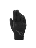 Alpinestars S-Max Drystar Gloves, gray and black anthracite waterproof short sport motorcycle gloves with knuckle protection.