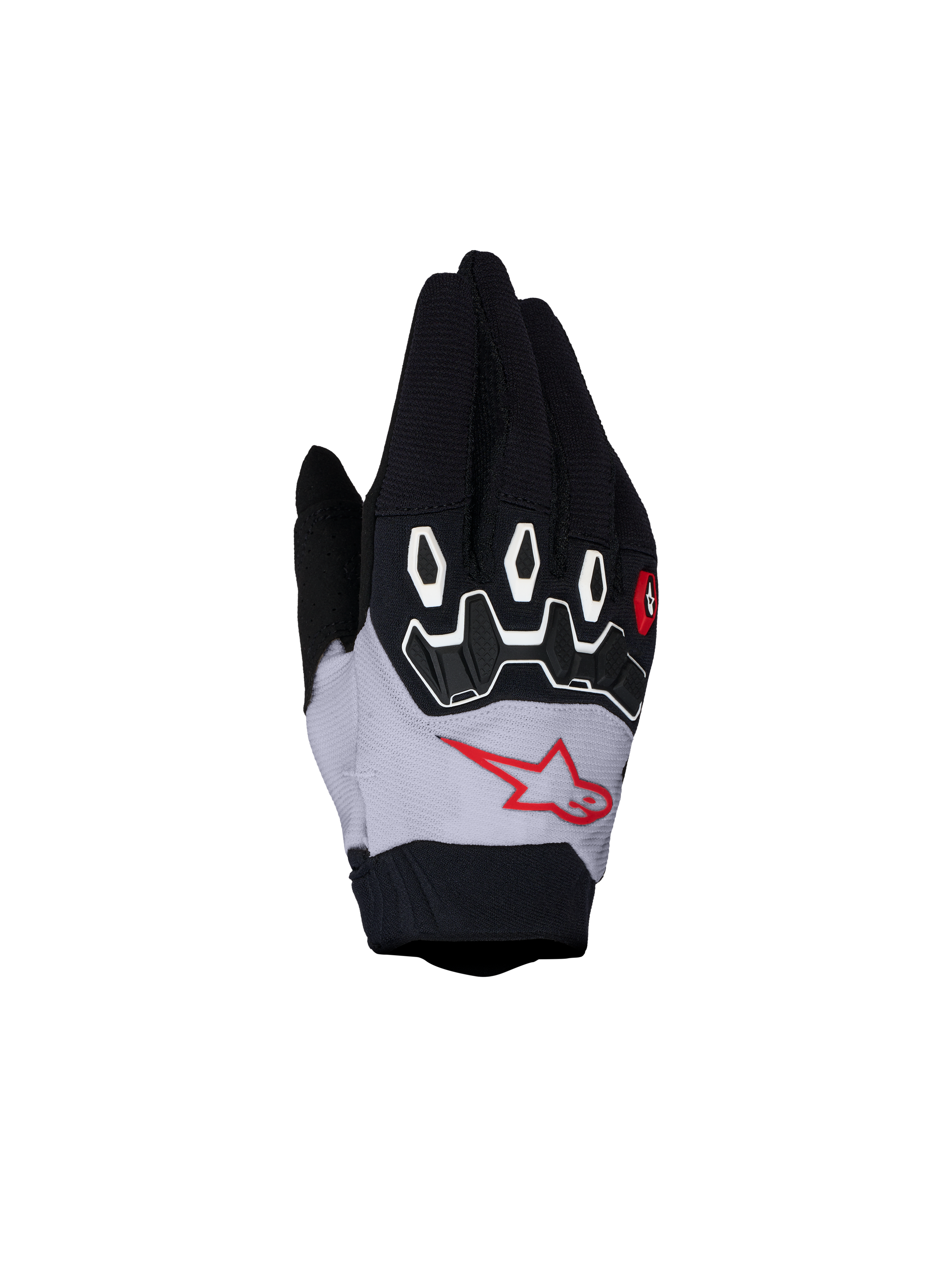 Alpinestars Youth & Kids Full Bore V2 Gloves in black and light lilac for motocross racing with TPR protection.