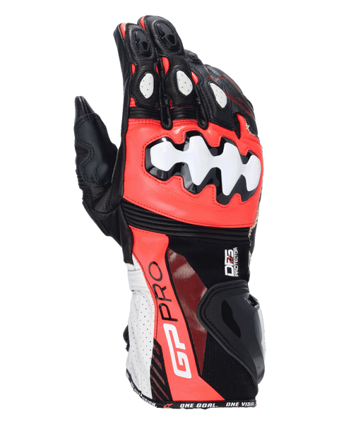 GP Pro R4 - Black Motorcycle Gloves | Alpinestars®