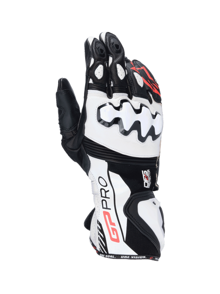 GP Pro R4 - Black Motorcycle Gloves | Alpinestars®