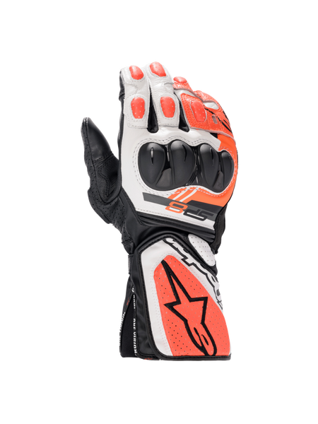 SP-8 V3 - Black Motorcycle Gloves | Alpinestars®
