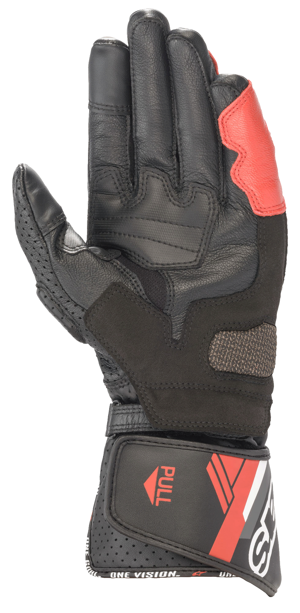 SP-8 V3 - Black Motorcycle Gloves | Alpinestars®