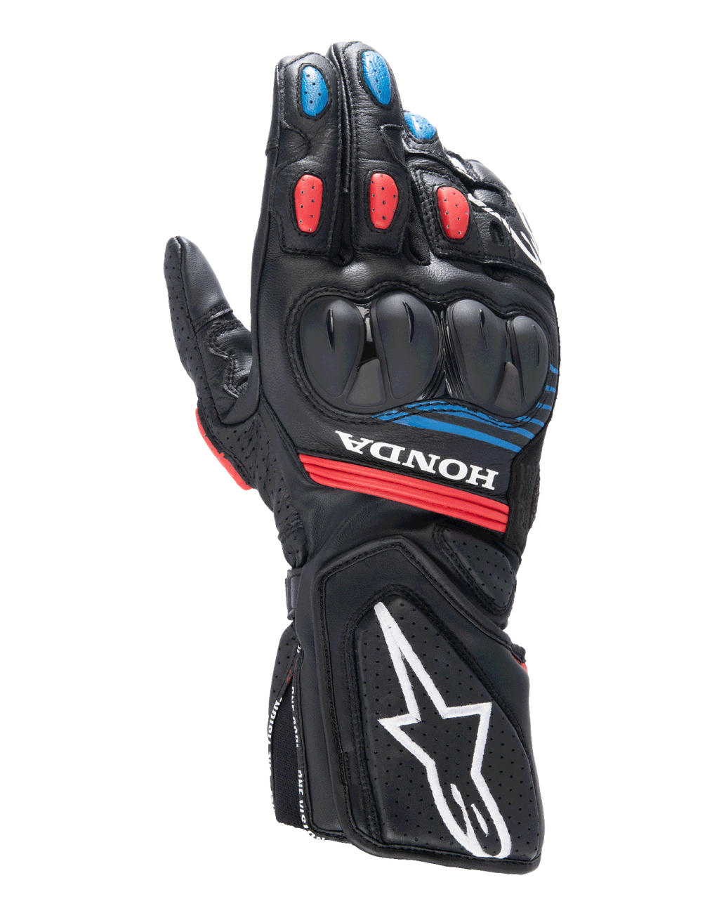 Honda SP-8 V3 - Black Motorcycle Gloves | Alpinestars® Honda SP-8 V3 - Black Motorcycle Gloves | Alpinestars®