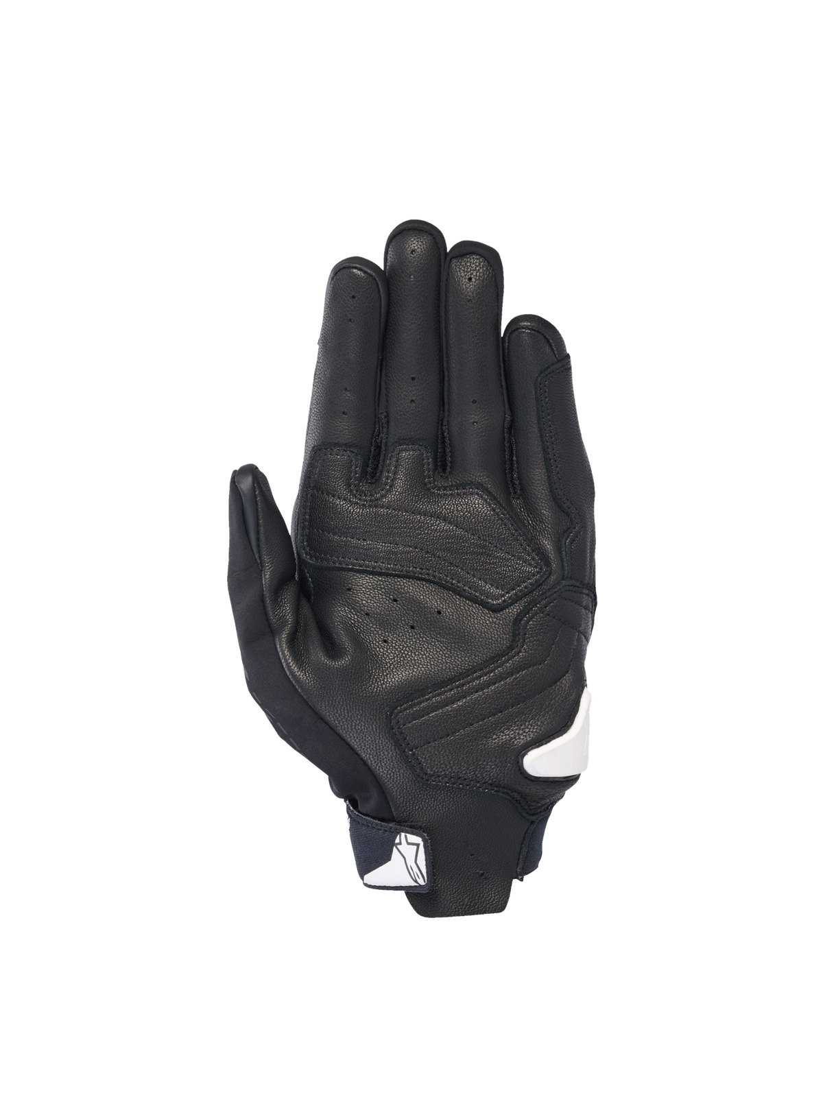 Alpinestars SP X 7 Gloves, Men's Motorcycle Sport Gloves, Black and White, perforated leather with sliders for road racing.