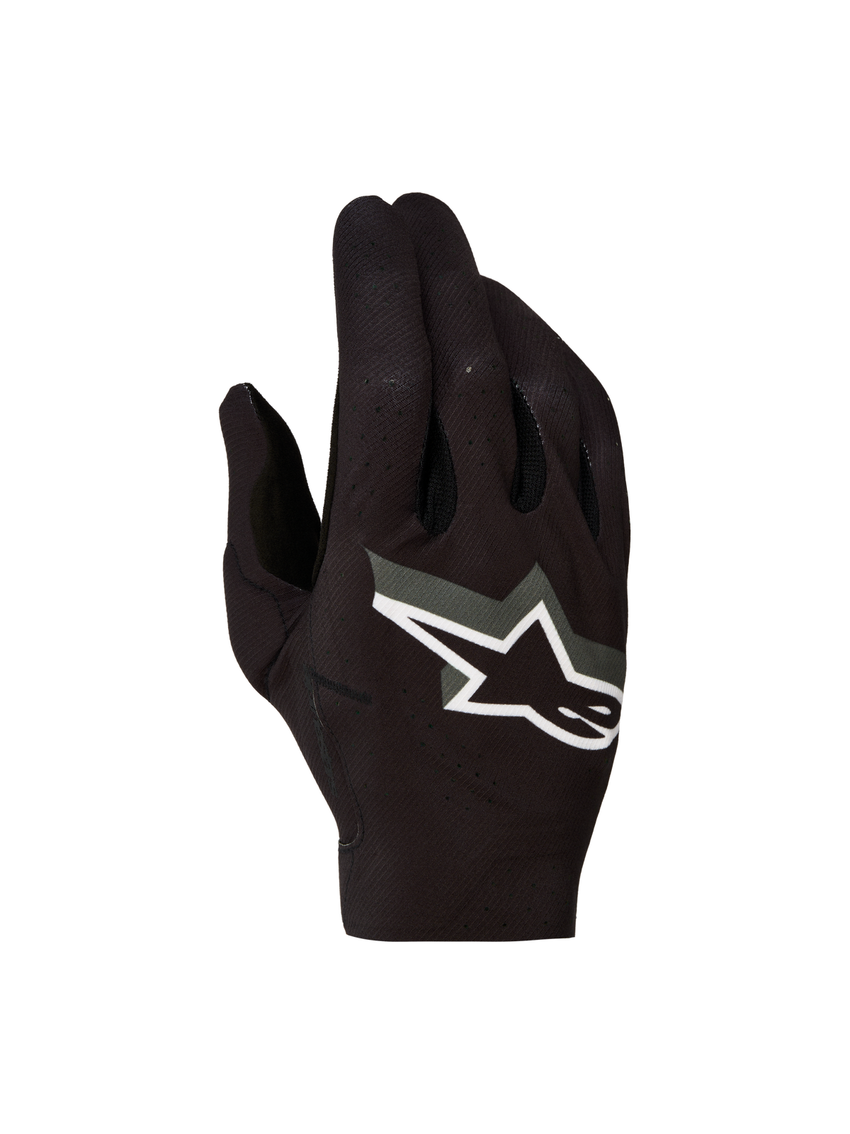 Alpinestars Supertech MX Gloves 2027, Men's Motocross Racing Gloves, Black and White, breathable textile construction.