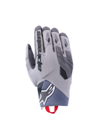 Alpinestars Durack Gloves, Motorcycle Gloves, Dark Gray and Mid Gray, Textured Spandex backhand, TPR knuckle protection, Alpinestars logo on wrist, red pull tab, modern adventure riding gear