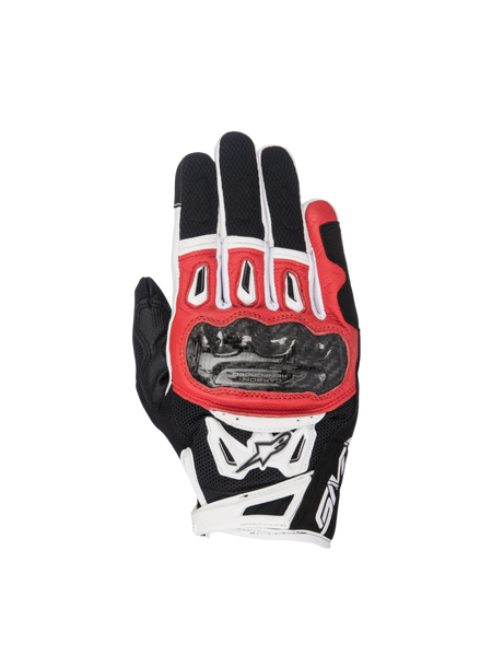 SMX-2 Air Carbon V2 - Black Motorcycle Gloves | Alpinestars®