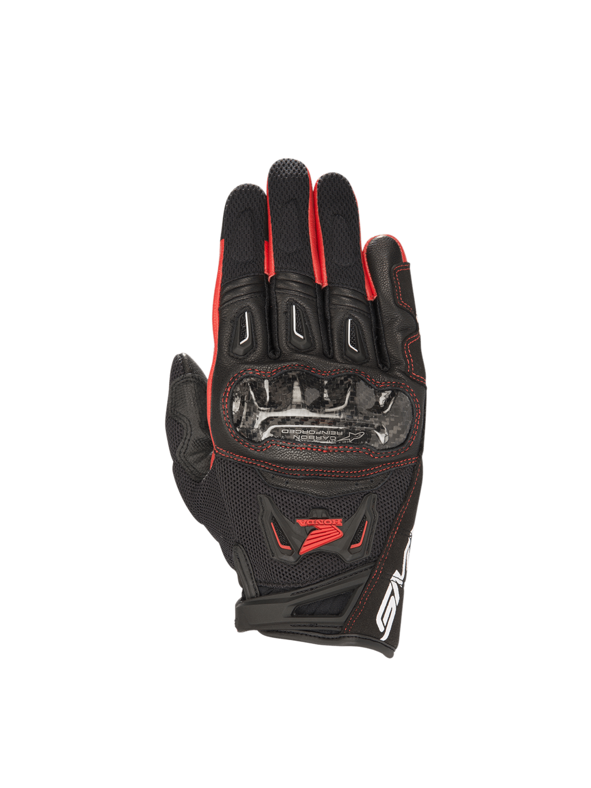 Honda SMX-2 Air Carbon V2 - Black Motorcycle Gloves | Alpinestars®