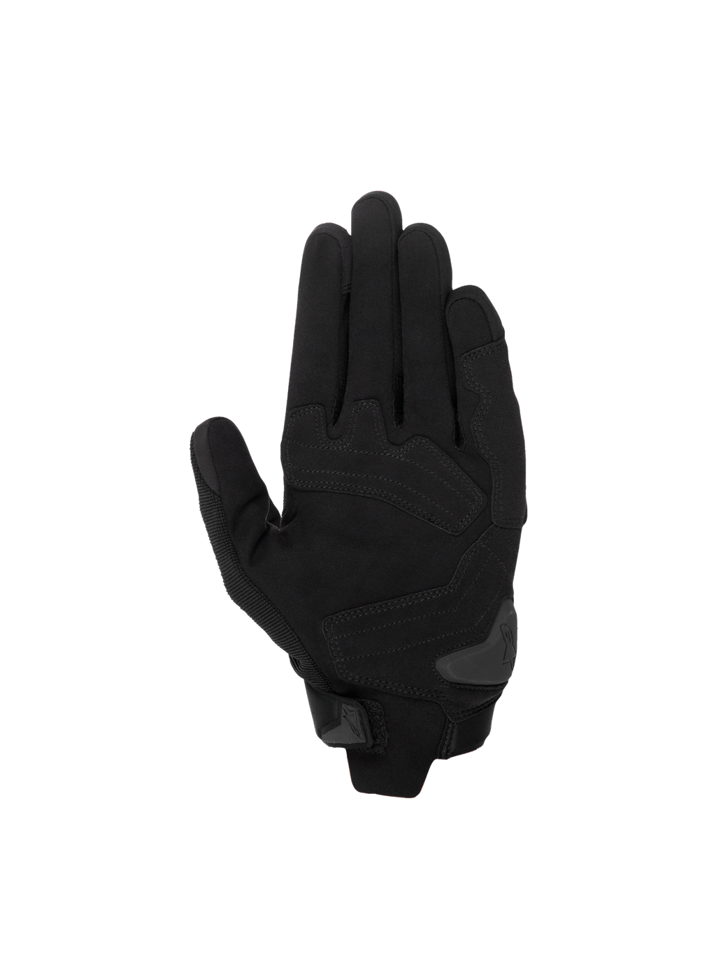 Alpinestars SP X 1 Gloves, Black motorcycle racing gloves with synthetic leather palm and TPR palm slider.