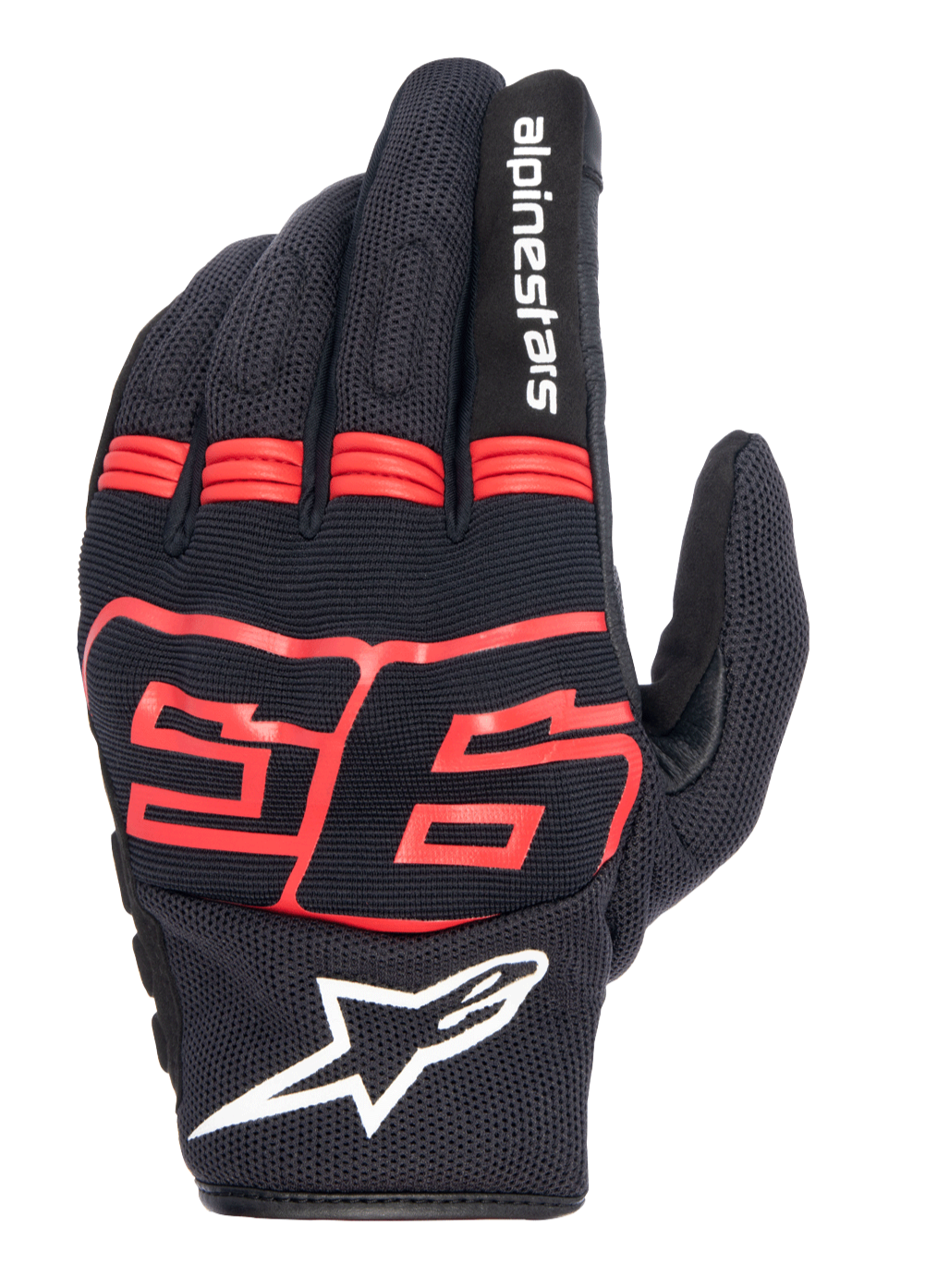 MM93 Losail V2 - Black Motorcycle Gloves | Alpinestars®