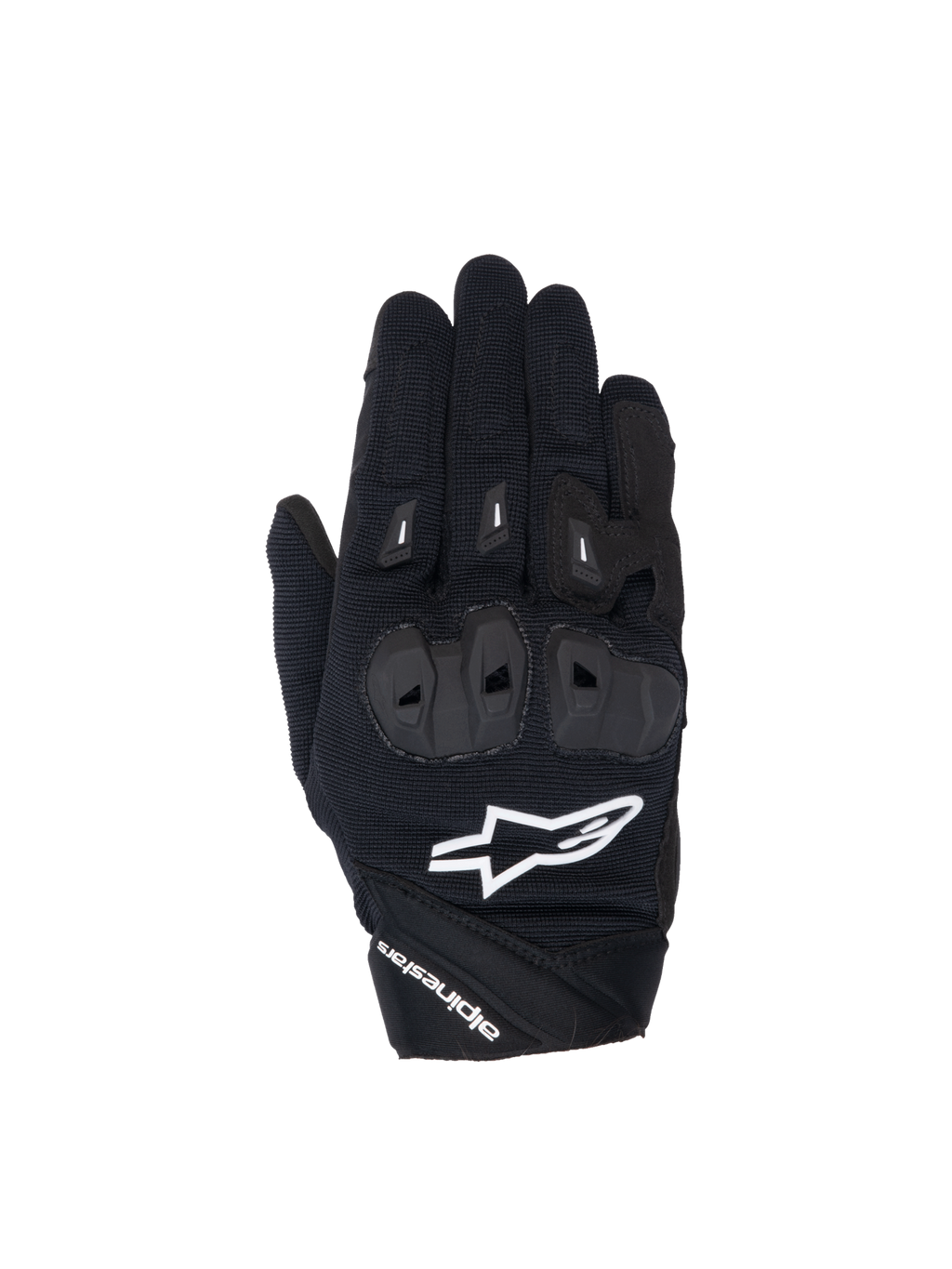 Alpinestars Stella SP X 1 Women's Sport Gloves, Black and White, with TPR knuckle protection and durable textile construction.