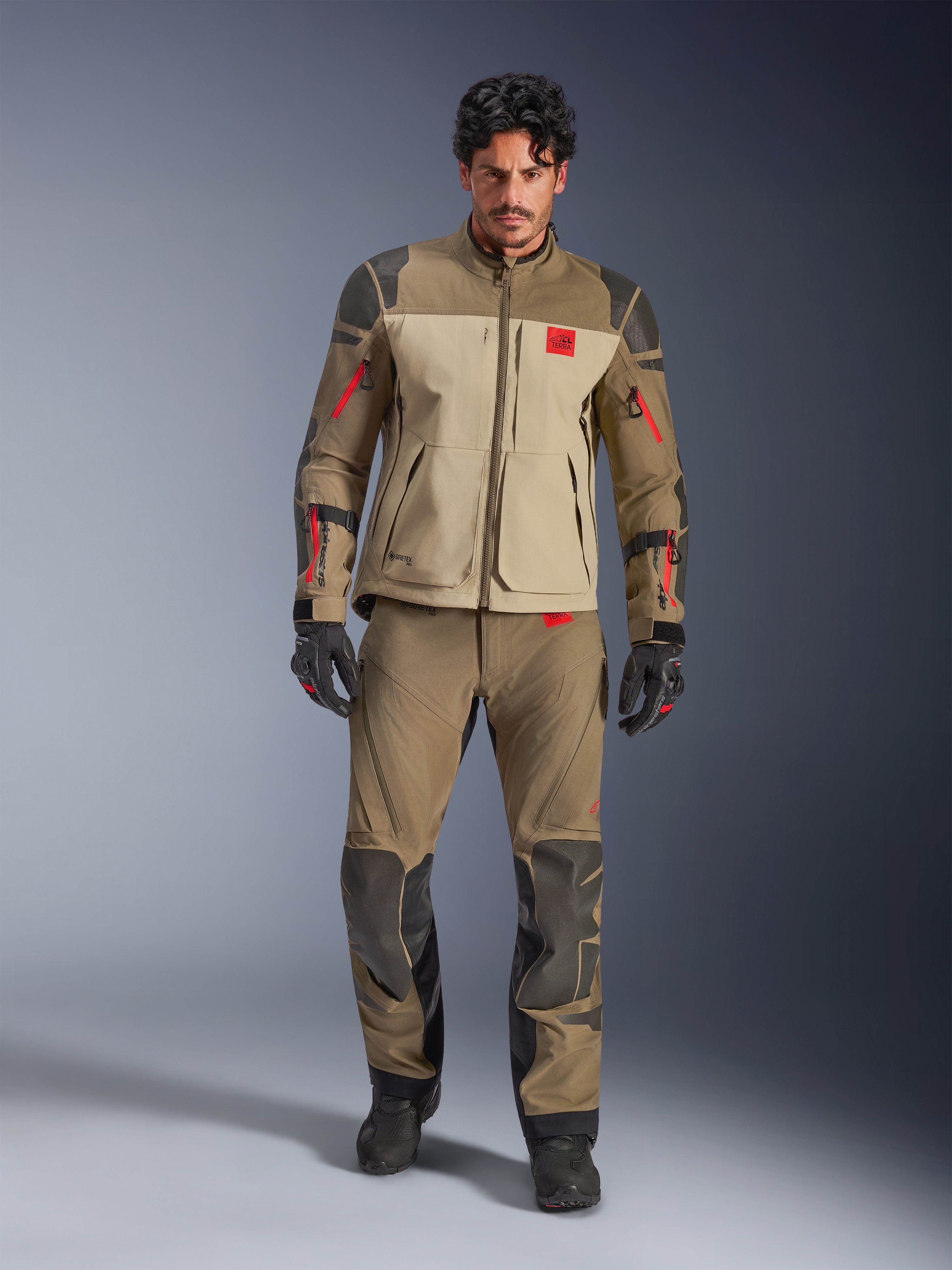 Nazca 3L GORE-TEX PRO - Brown Motorcycle Jacket | Alpinestars®
