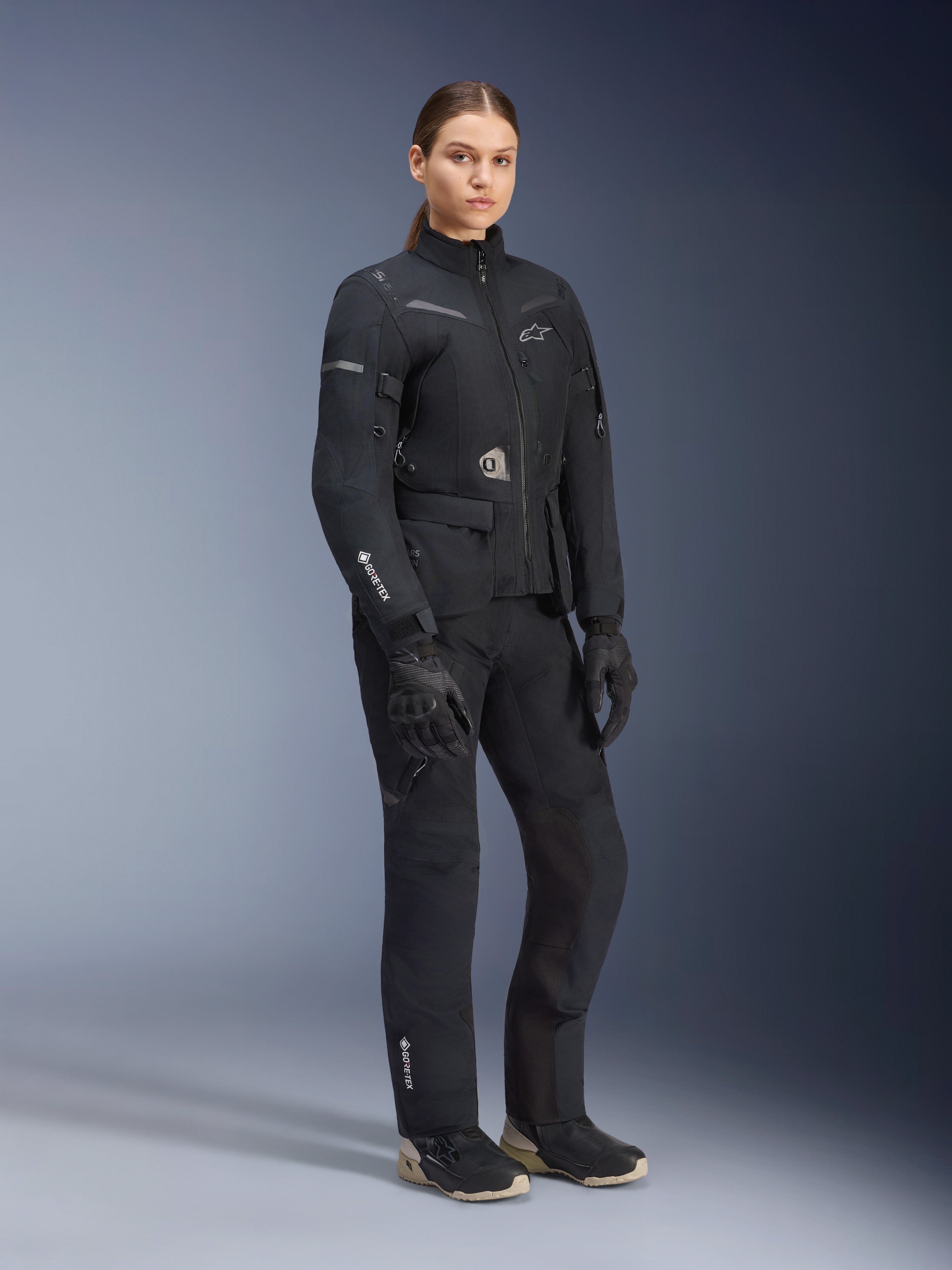 Stella ST-7 2L GORE-TEX - Black Motorcycle Jacket | Alpinestars®