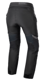 Alpinestars Women Stella ST-7 2L GORE-TEX Pants, Black and Dark Gray, Rear view showing the textile adventure touring construction, back yoke, and waistband details.