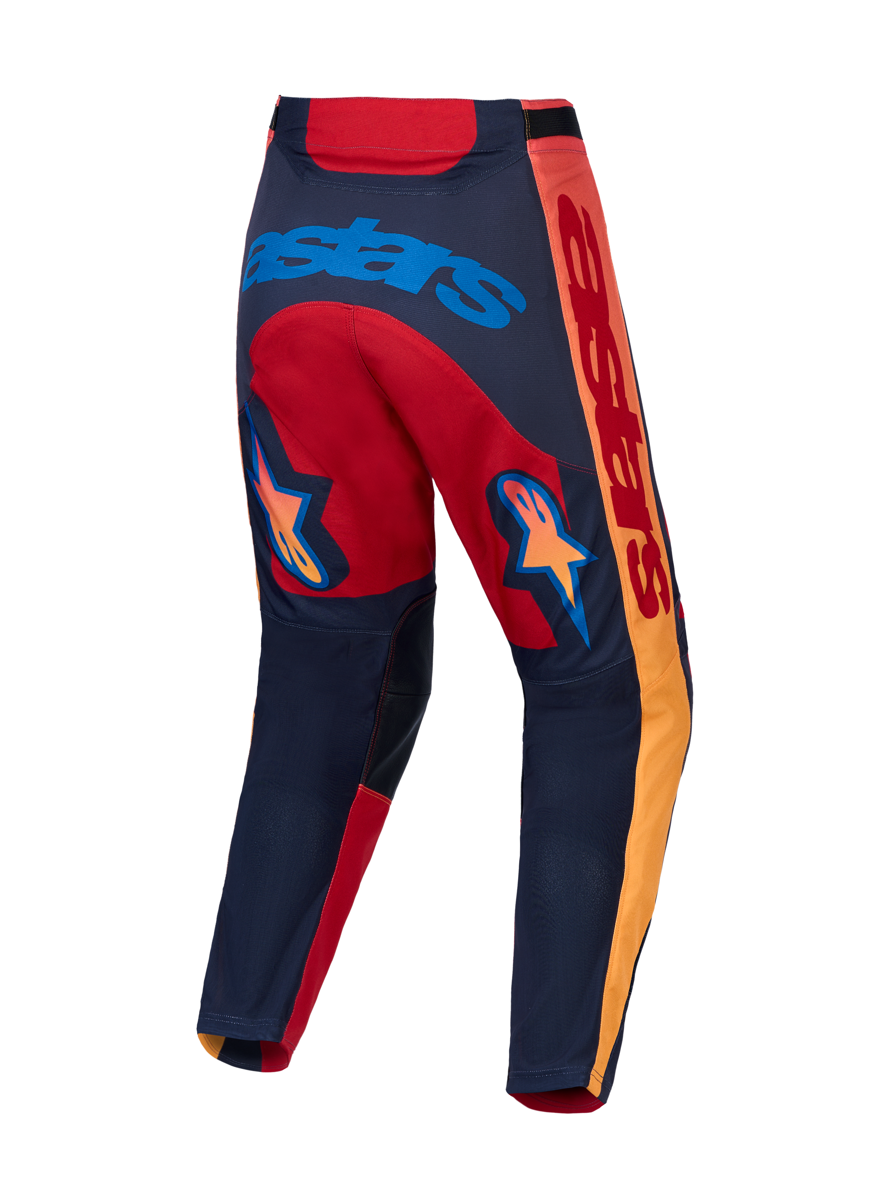 Alpinestars Racer Hunt Pants, Red and Graystone motocross racing pants with stretch ripstop and star graphics.