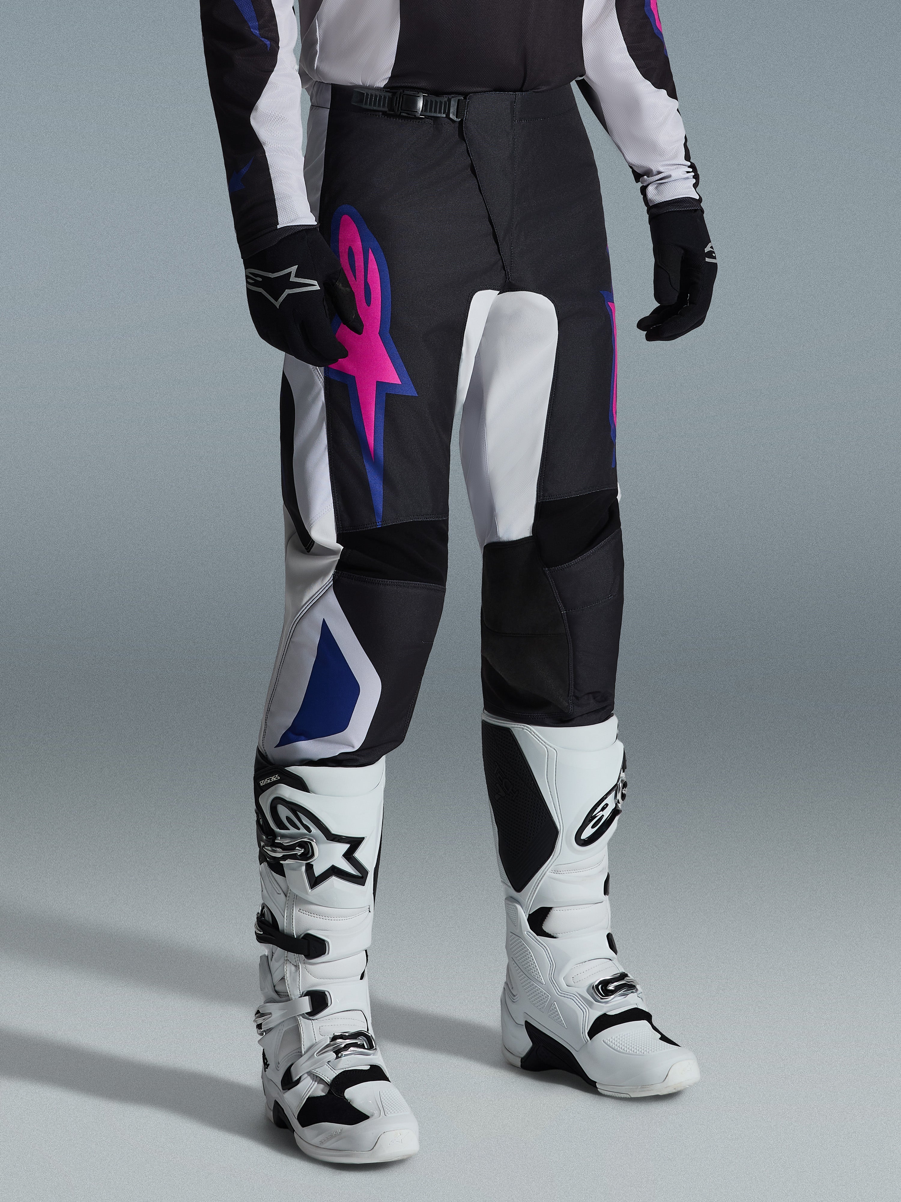 2026 Fluid Grid - Black MX Pants | Alpinestars®