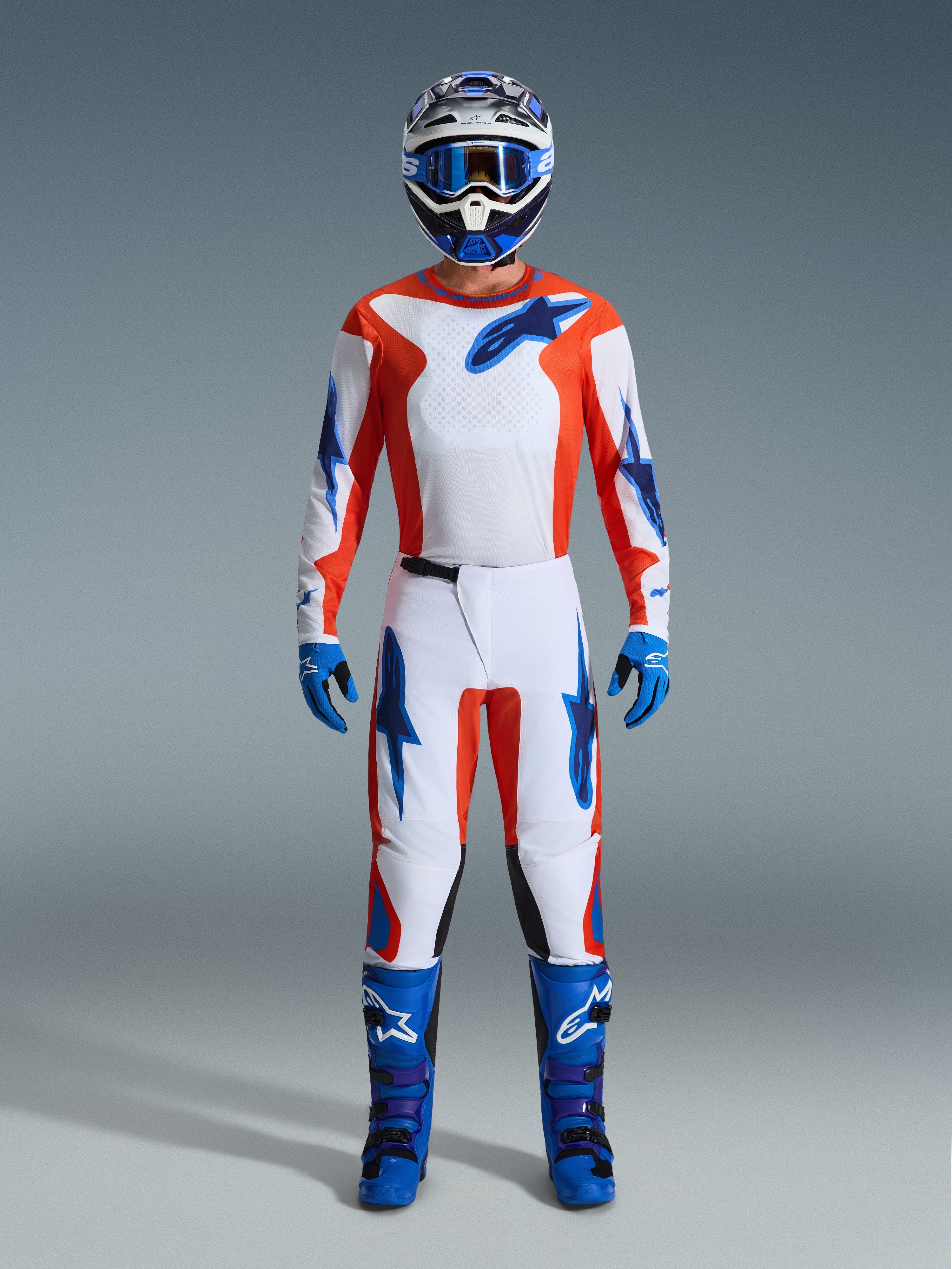 2026 Fluid Grid - Blue MX Pants | Alpinestars®