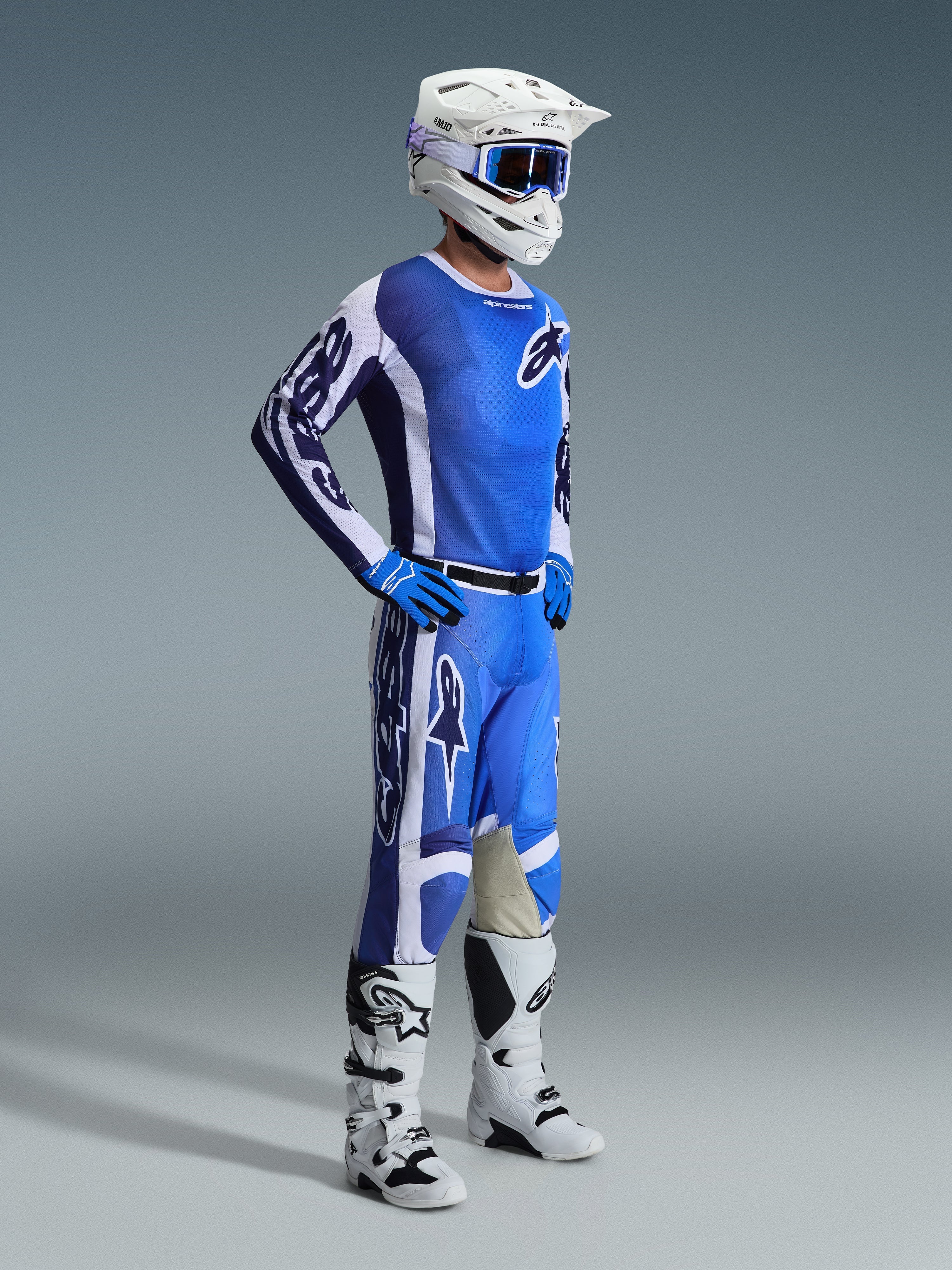 2026 Racer Air Portl - Blue MX Pants | Alpinestars®